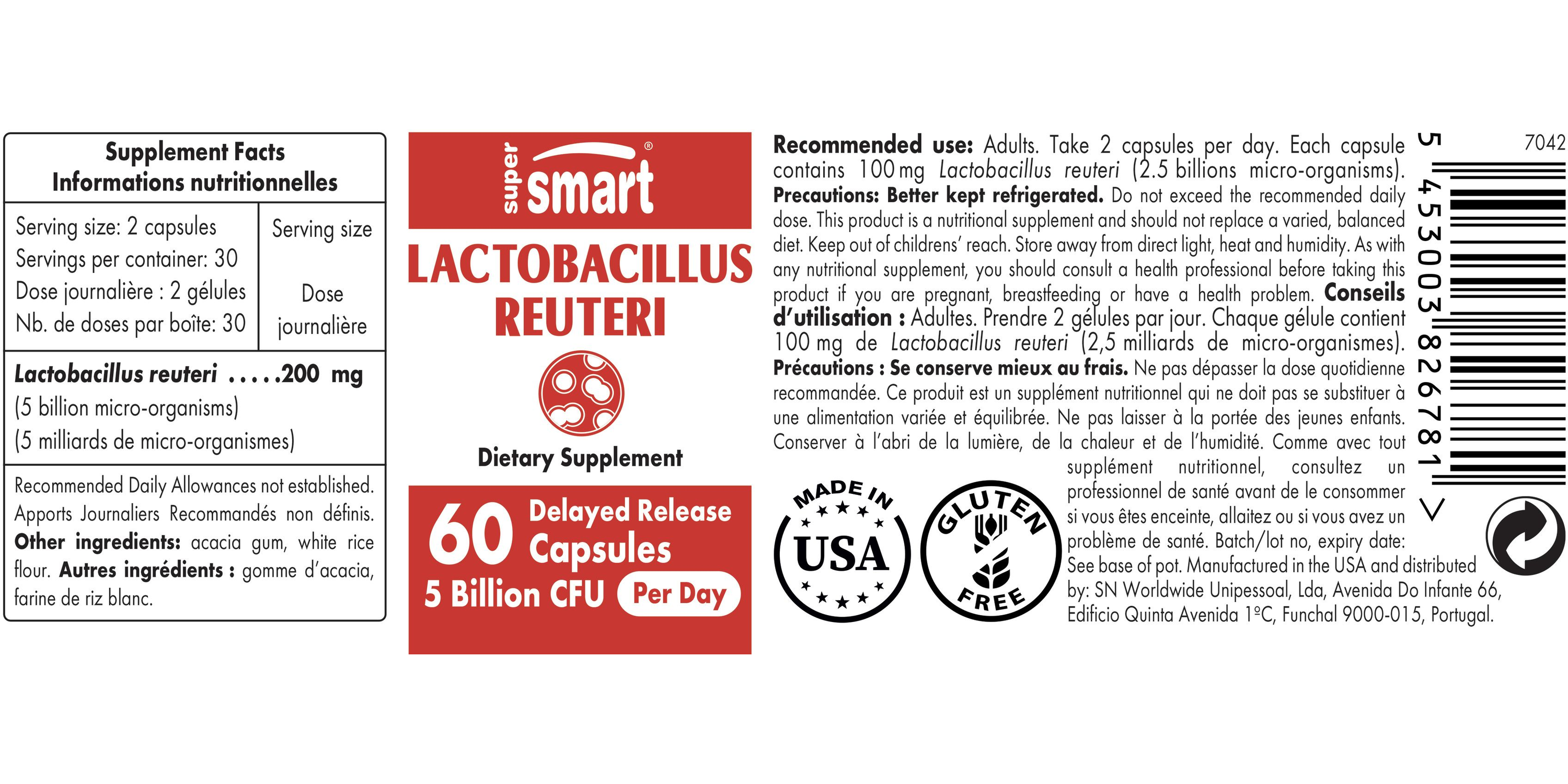 Lactobacillus Reuteri Supplement