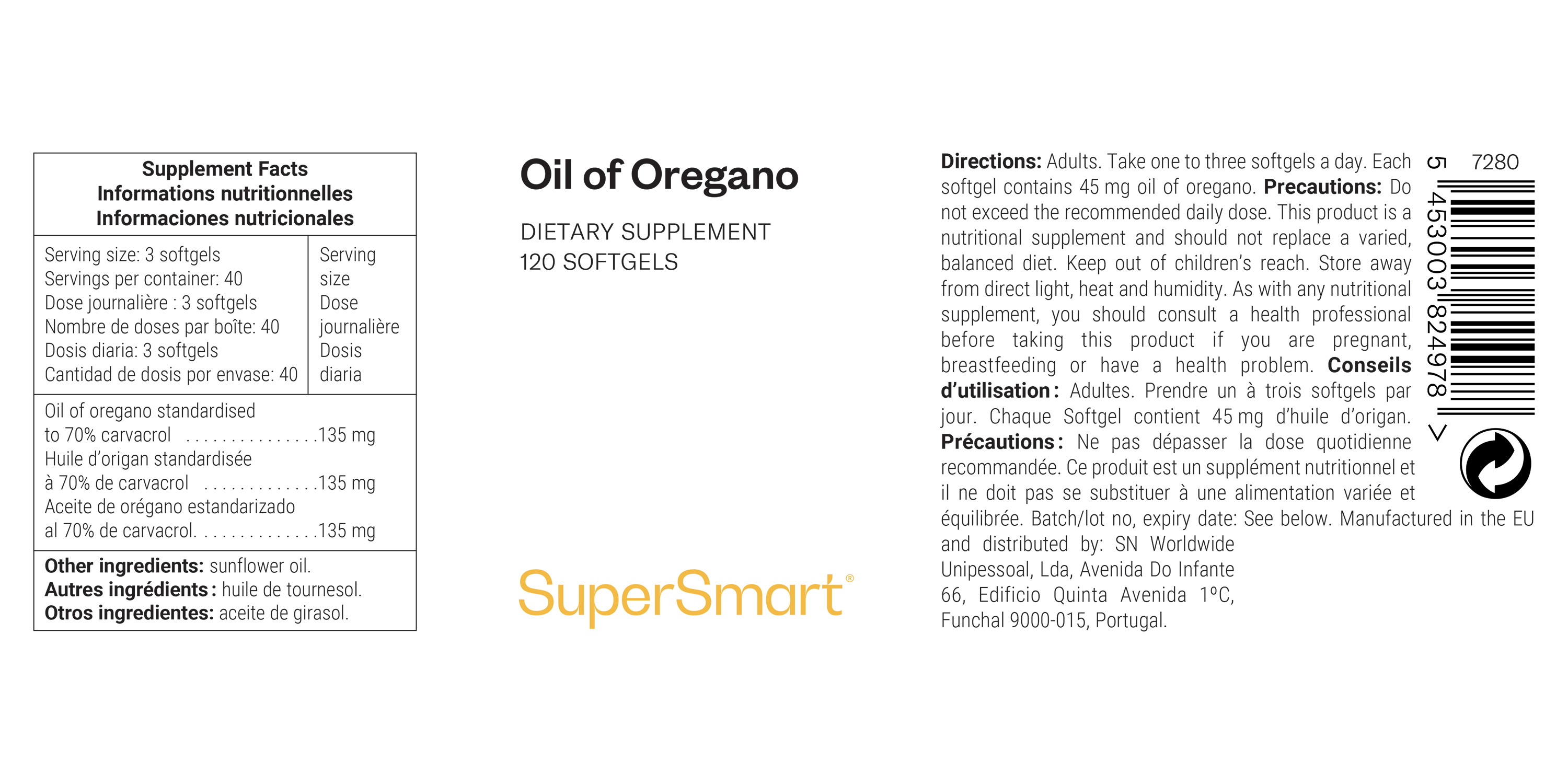 Oil of Oregano Supplement
