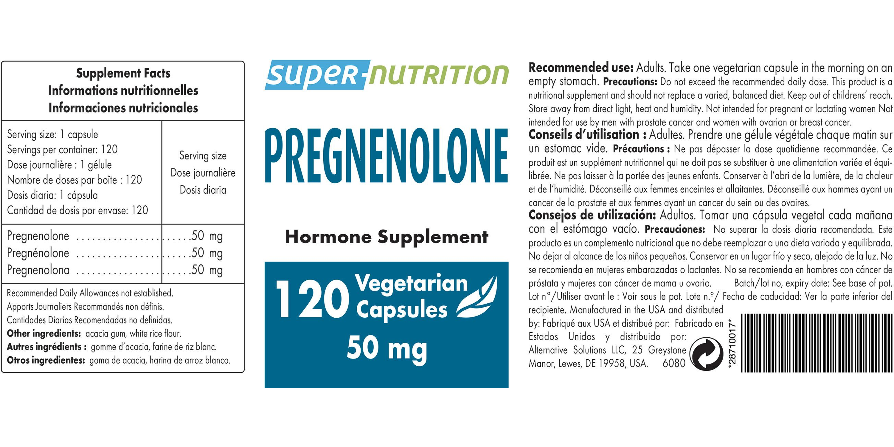 Pregnenolone 50 mg 120