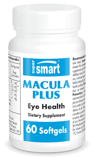 Macula Plus , Made In USA , GMO & Gluten Free , Eye Health Supplements - Blue Light Filter - Macular Nutrition , 60 Sofgels - SuperSmart