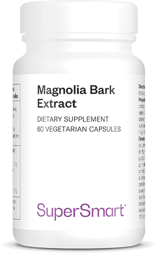 Magnolia Bark Extract 150 Mg , Made In USA , GMO & Gluten Free , Adaptogenic Herbs - Brain Supplement For Stress , 60 Vegetarian Capsules - SuperSmart