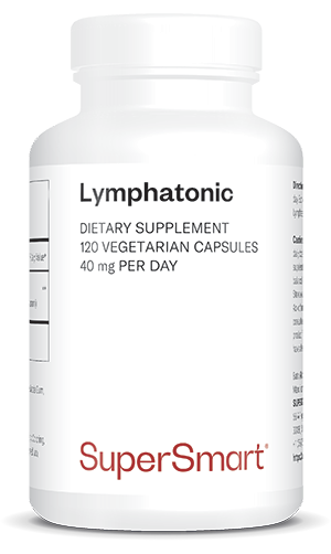 Lymphatonic 20 Mg , GMO & Gluten Free , 18% Coumarin - Anti Inflammatory Supplement - Healthy Blood Flow , 120 Vegetarian Capsules - SuperSmart