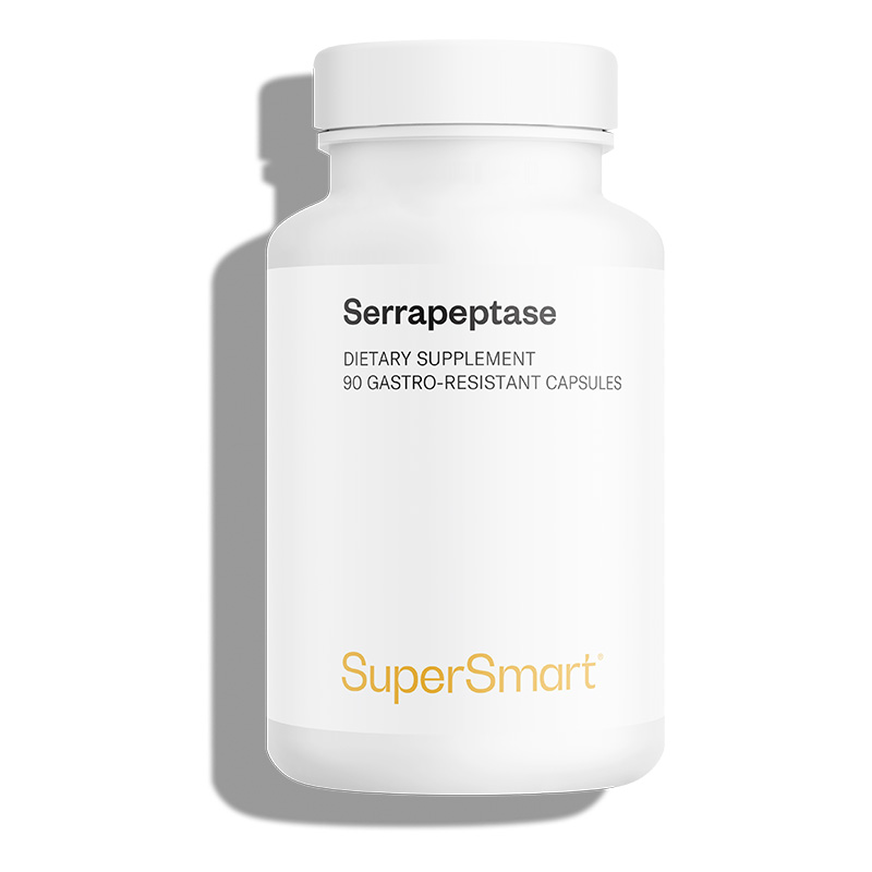 Serrapeptase - Dissous les Cellules Mortes dans l'Organisme- 90 DR Caps - sans OGM - Supersmart