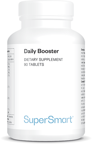 Daily Booster , Made In USA , GMO & Gluten Free , Boost Your Daily Multivitamins & Minerals , 90 Tablets - SuperSmart
