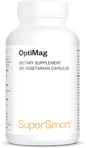 OptiMag , Made In USA , GMO & Gluten Free , 8 Forms Of Magnesium Supplement , 120 Vegetarian Capsules - SuperSmart