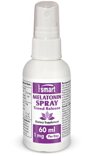Melatonin Spray 1 Mg , Made In USA , GMO & Gluten Free , Best Melatonin Supplement - Immediate Absorption , 60 Ml - SuperSmart