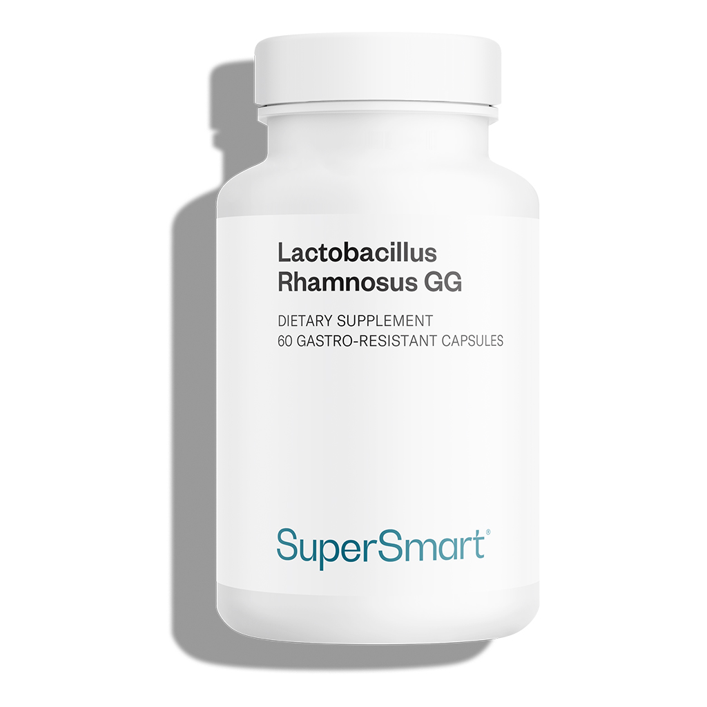 Lactobacillus Rhamnosus GG 10 Billion CFU per Day | Non-GMO & Gluten Free |  Probiotic Supplement | 60 DR Capsules - SuperSmart