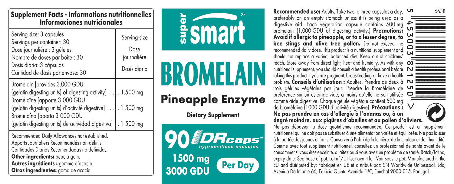 Bromelain 500 mg Supplement AntiInflammatory Benefits