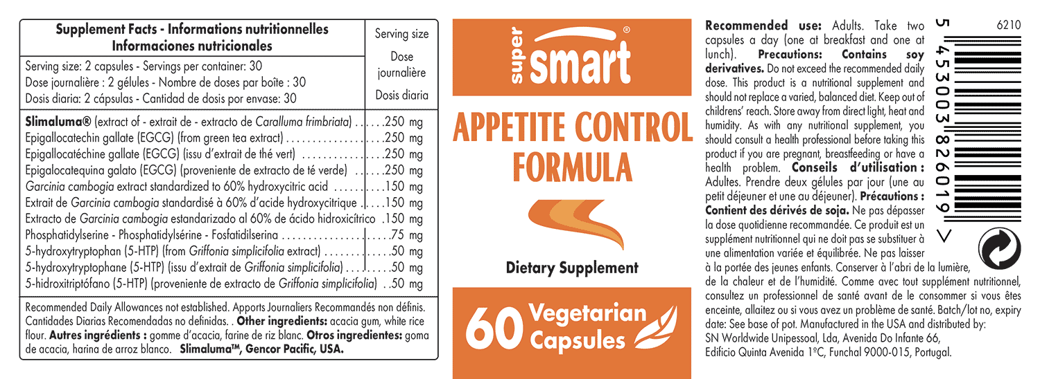 Appetite Control Formula Natural Supplement for Reducing Appetite