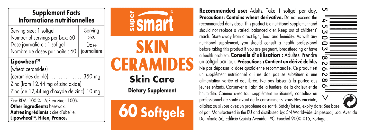 Skin Ceramides Supplement Multiple Skin Benefits 60 Tablets