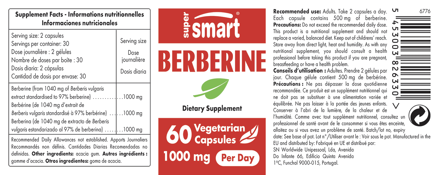Berberine Supplement 60 Capsules Multiple Benefits Buy Here!