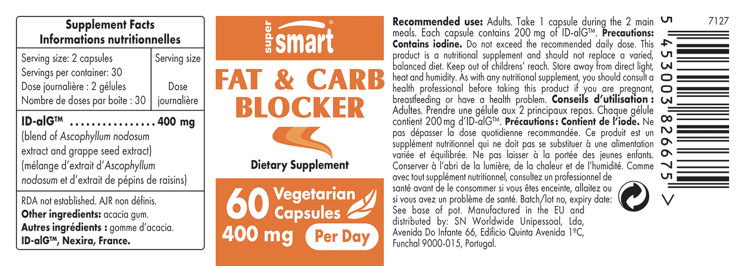 Fat & Carb Blocker 200 mg Producto adelgazante y para la pérdida de