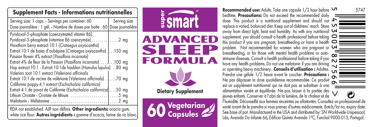 Advanced Sleep Formula – Natural Supplement for Improving Sleep