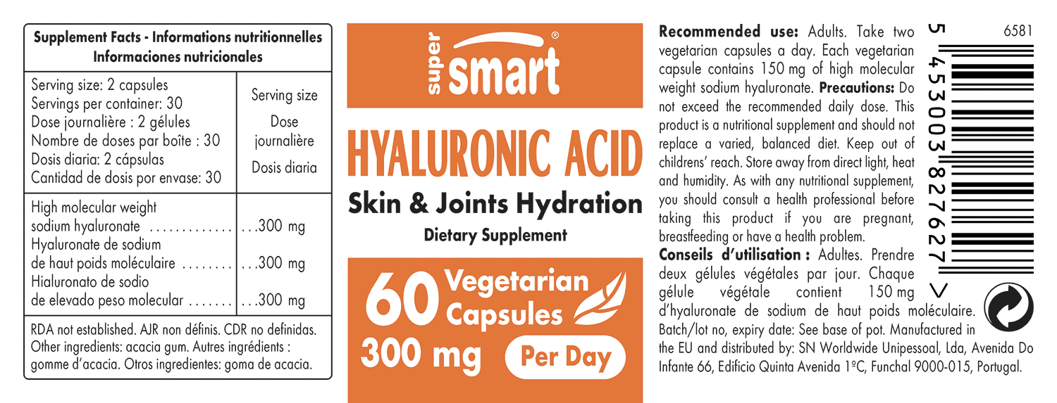 Hyaluronic Acid Supplement Support for Joint and Skin Health