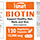 Biotin or vitamin B7 supplement pot