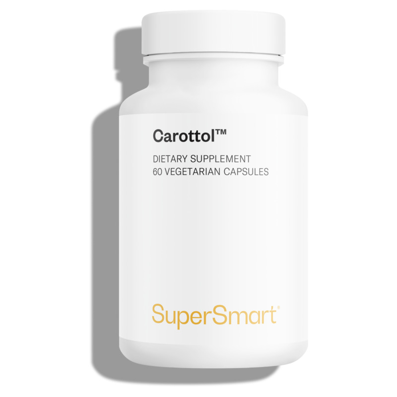 Carottol™ Supplement 13 500 UI , Made In USA , GMO & Gluten Free , Vision Care - Bone Health With Beta-Carotene , 60 Vegetarian Capsules - SuperSmart