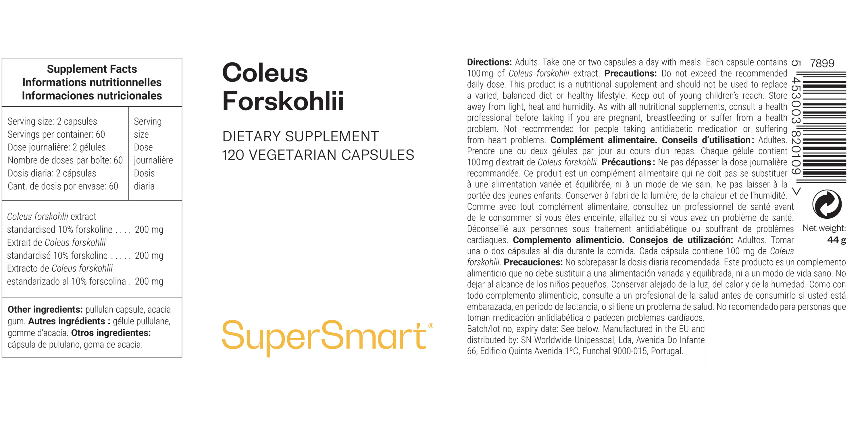 Coleus Forskohlii Supplement