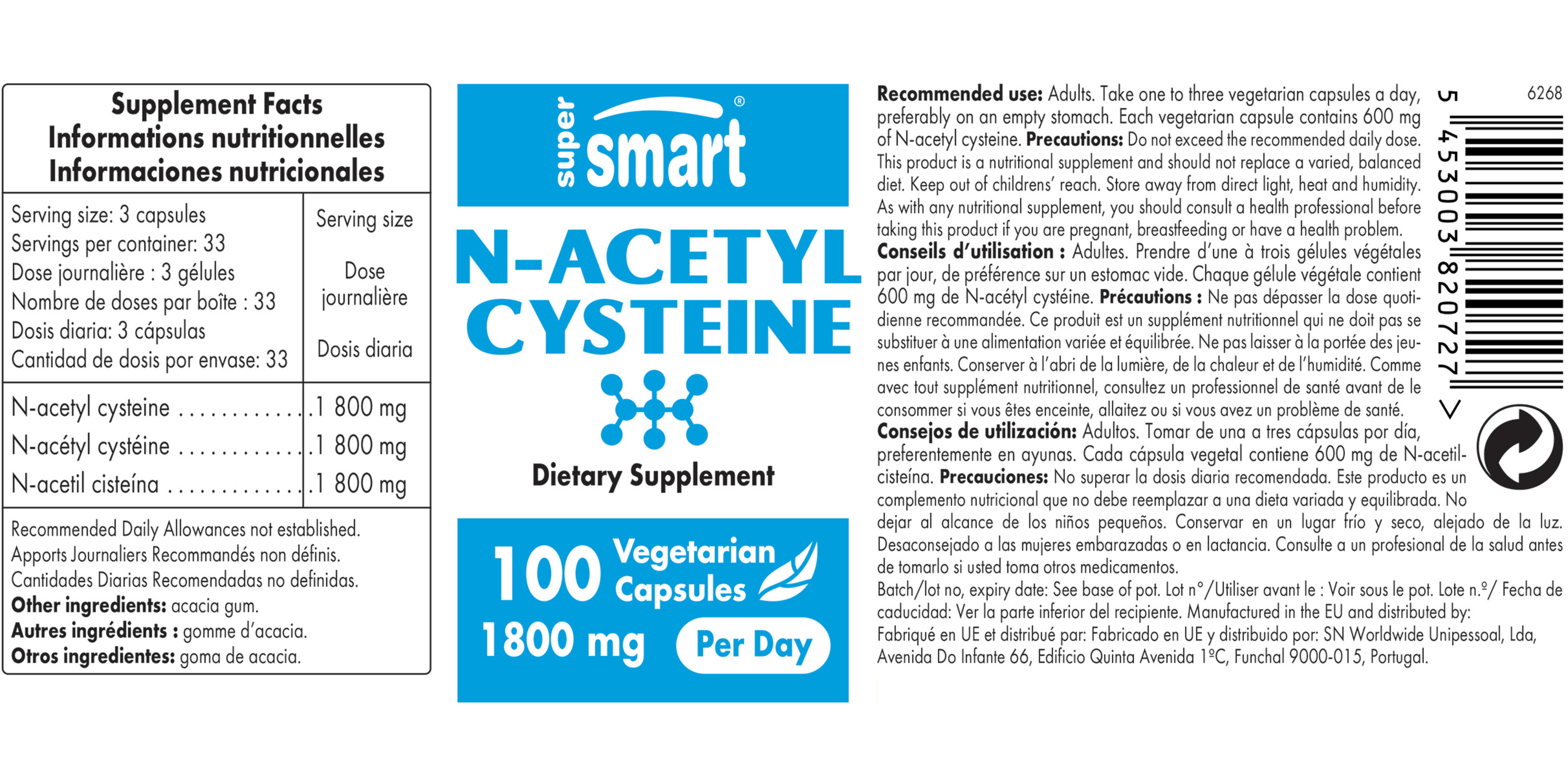 N-Acetyl Cysteine Supplement