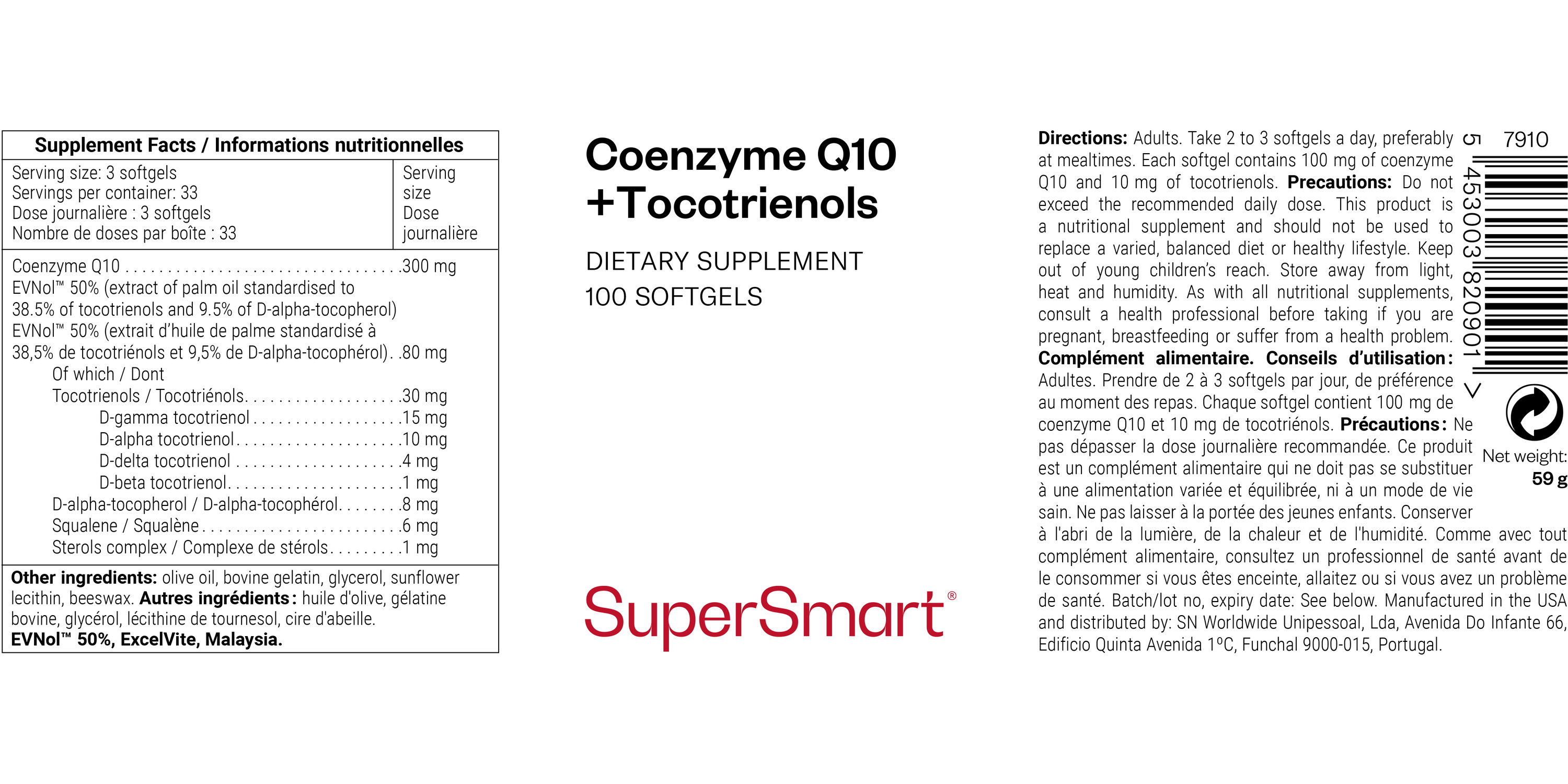 CoQ10 + Tocotrienols 