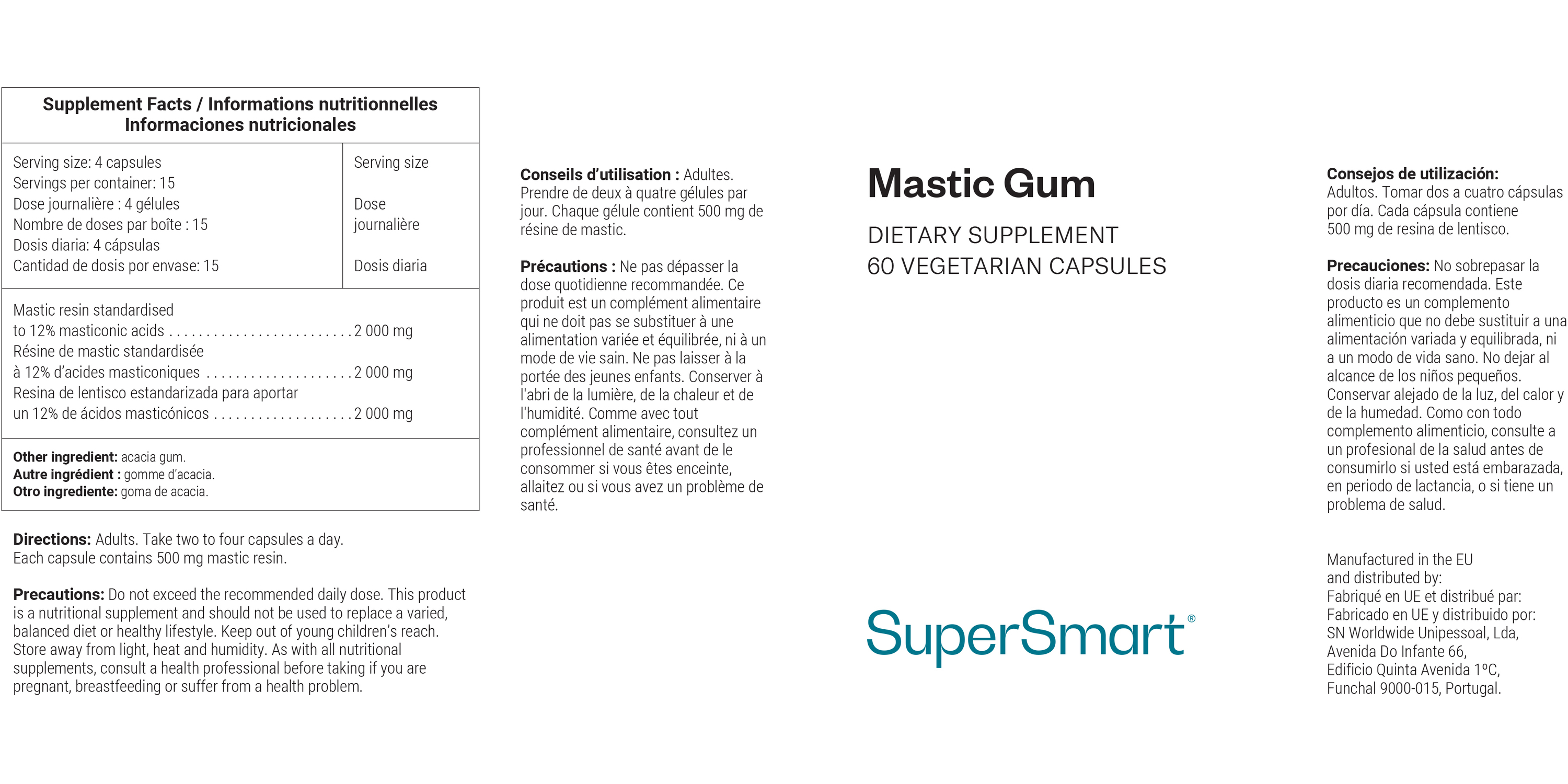 Suplemento Mastic Gum