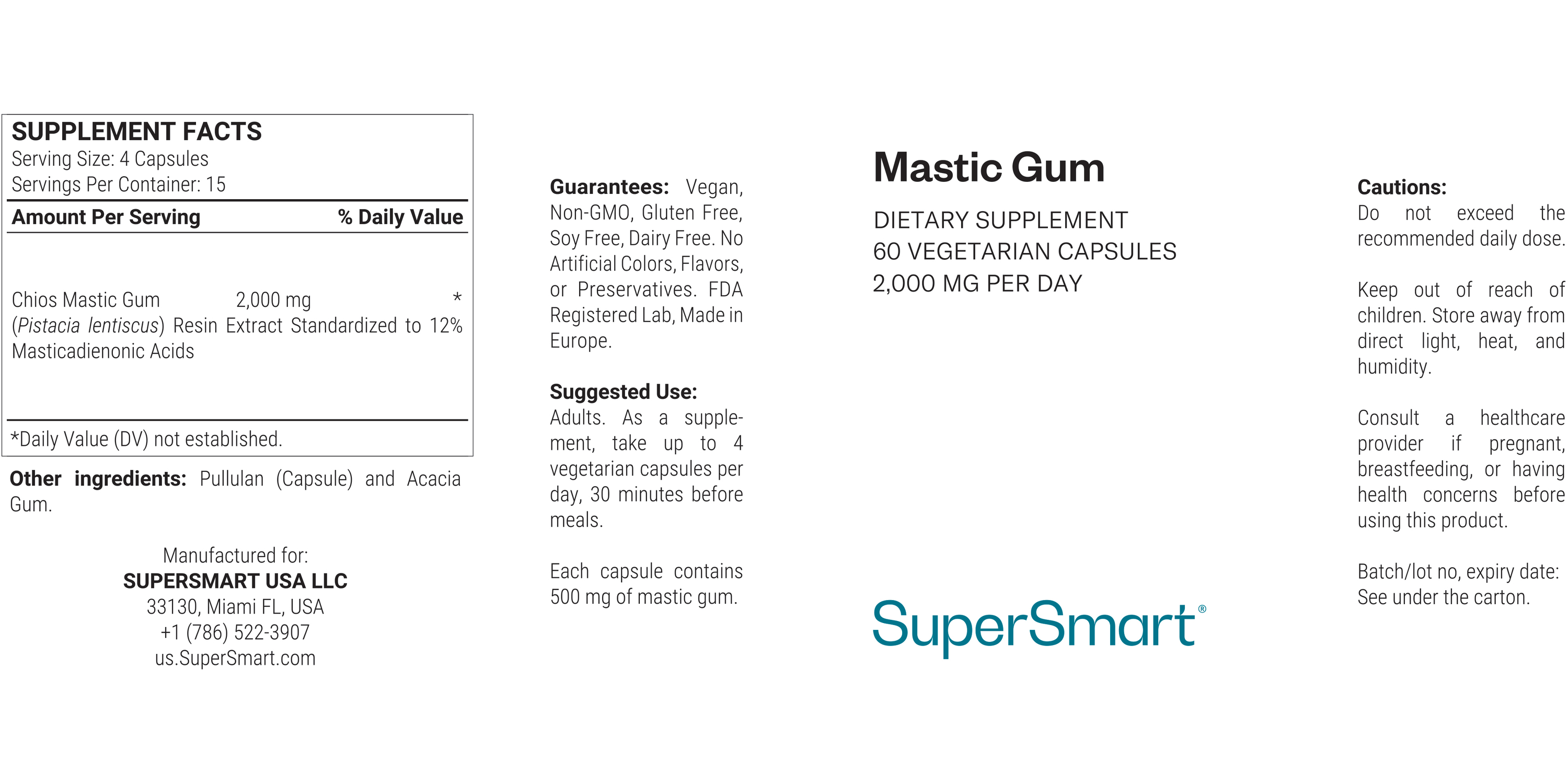 Complément Mastic Gum