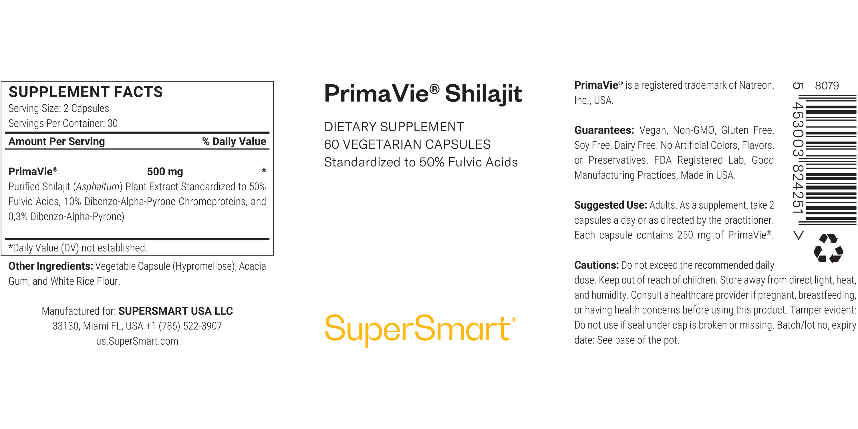 Stimulating shilajit supplement