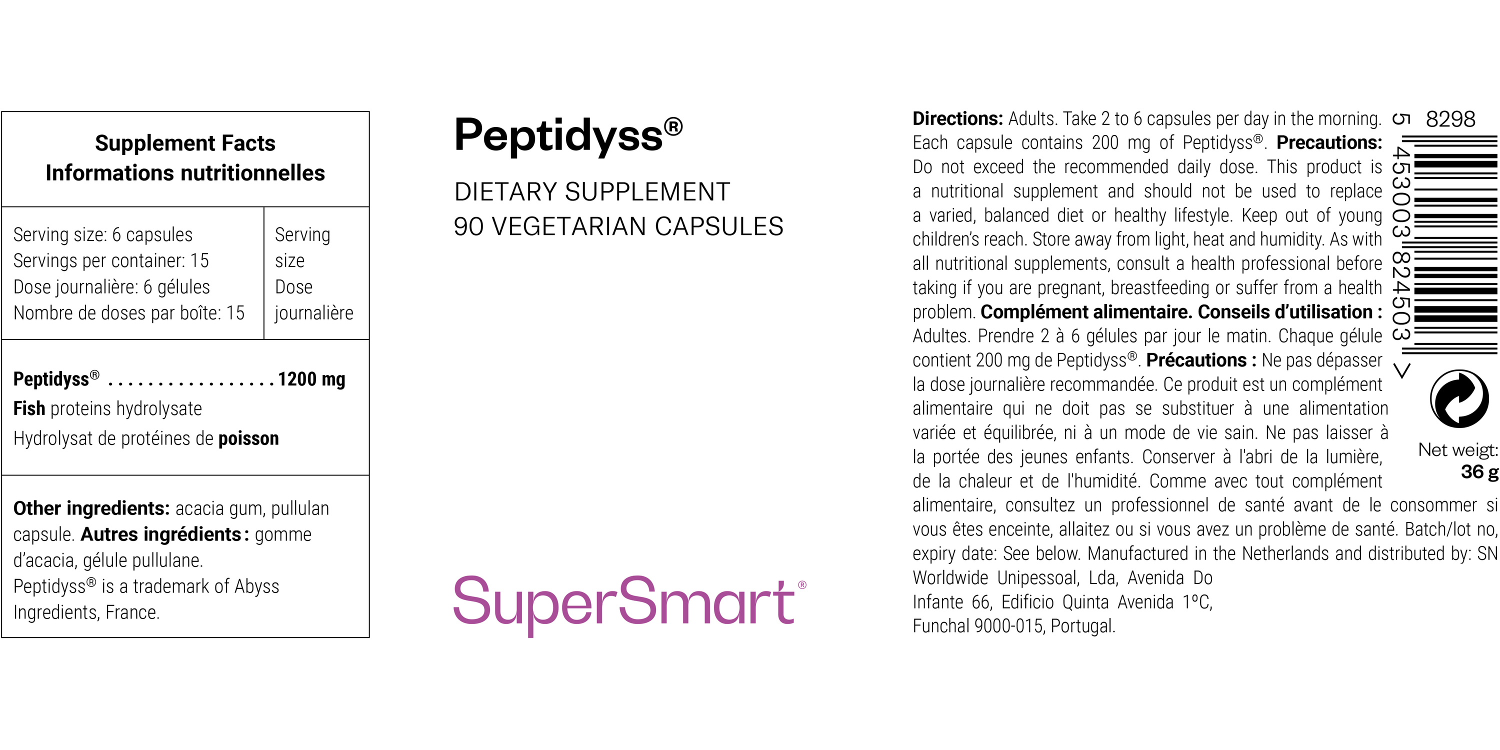 Complément Alimentaire Peptidyss®
