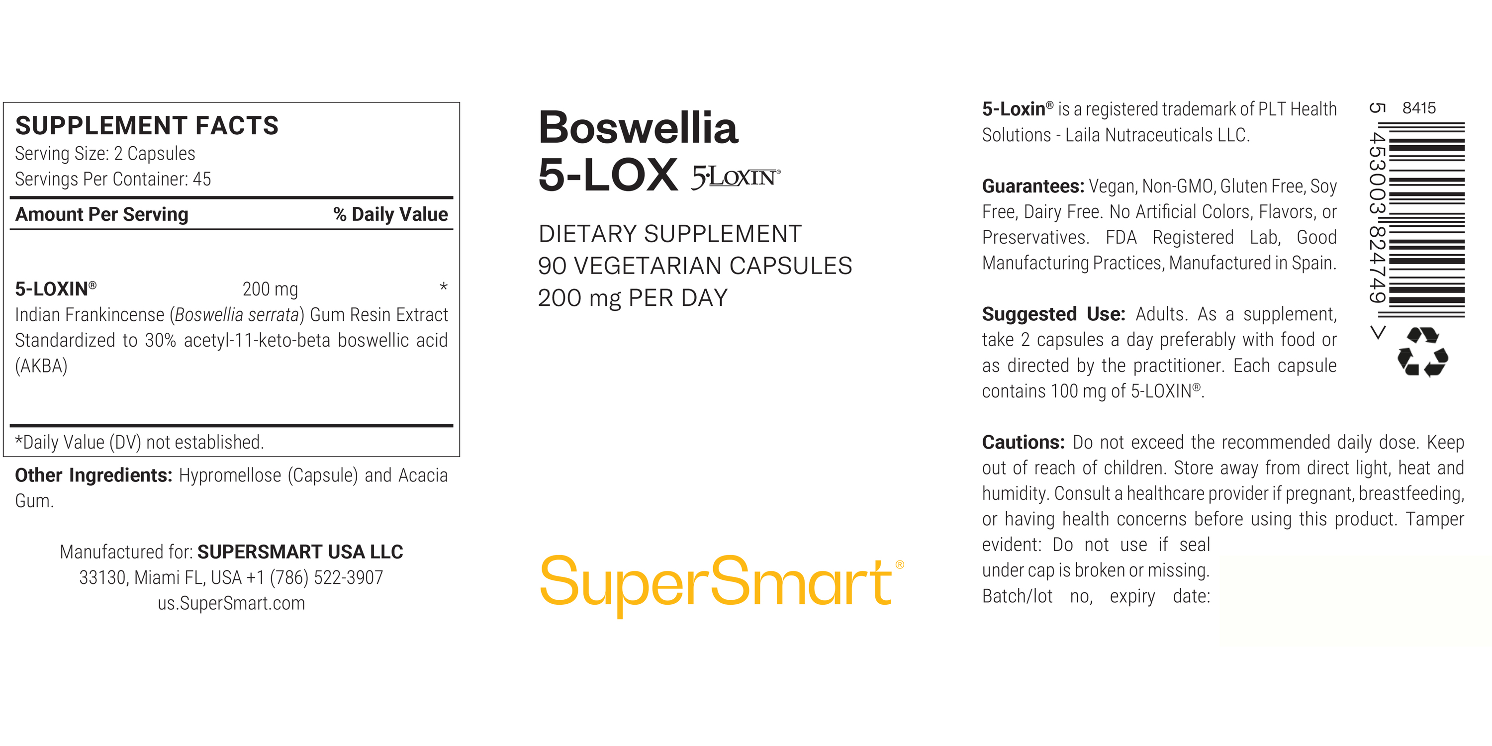 Complément Alimentaire de Boswellia Serrata