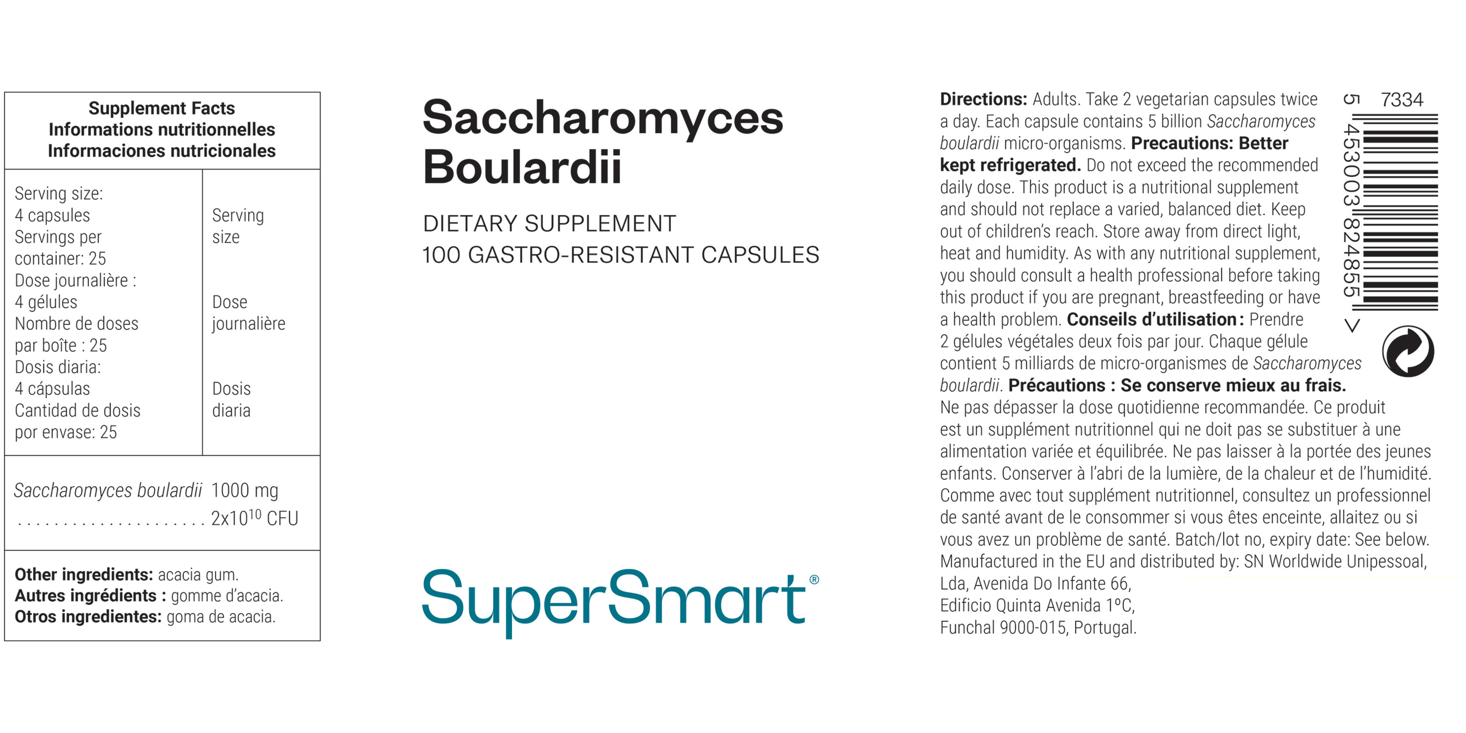 Saccharomyces Boulardii Supplement