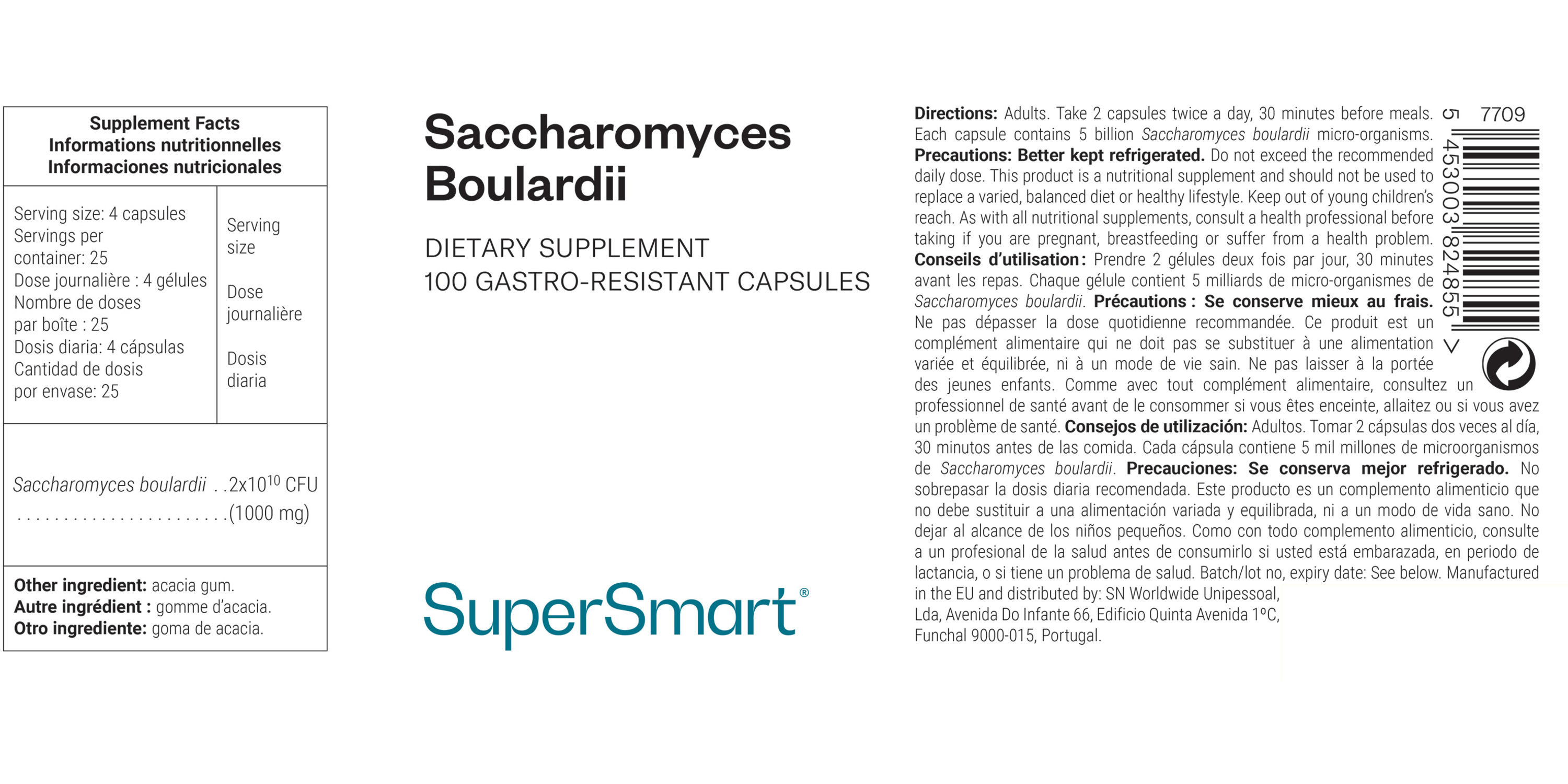 Saccharomyces Boulardii Supplement