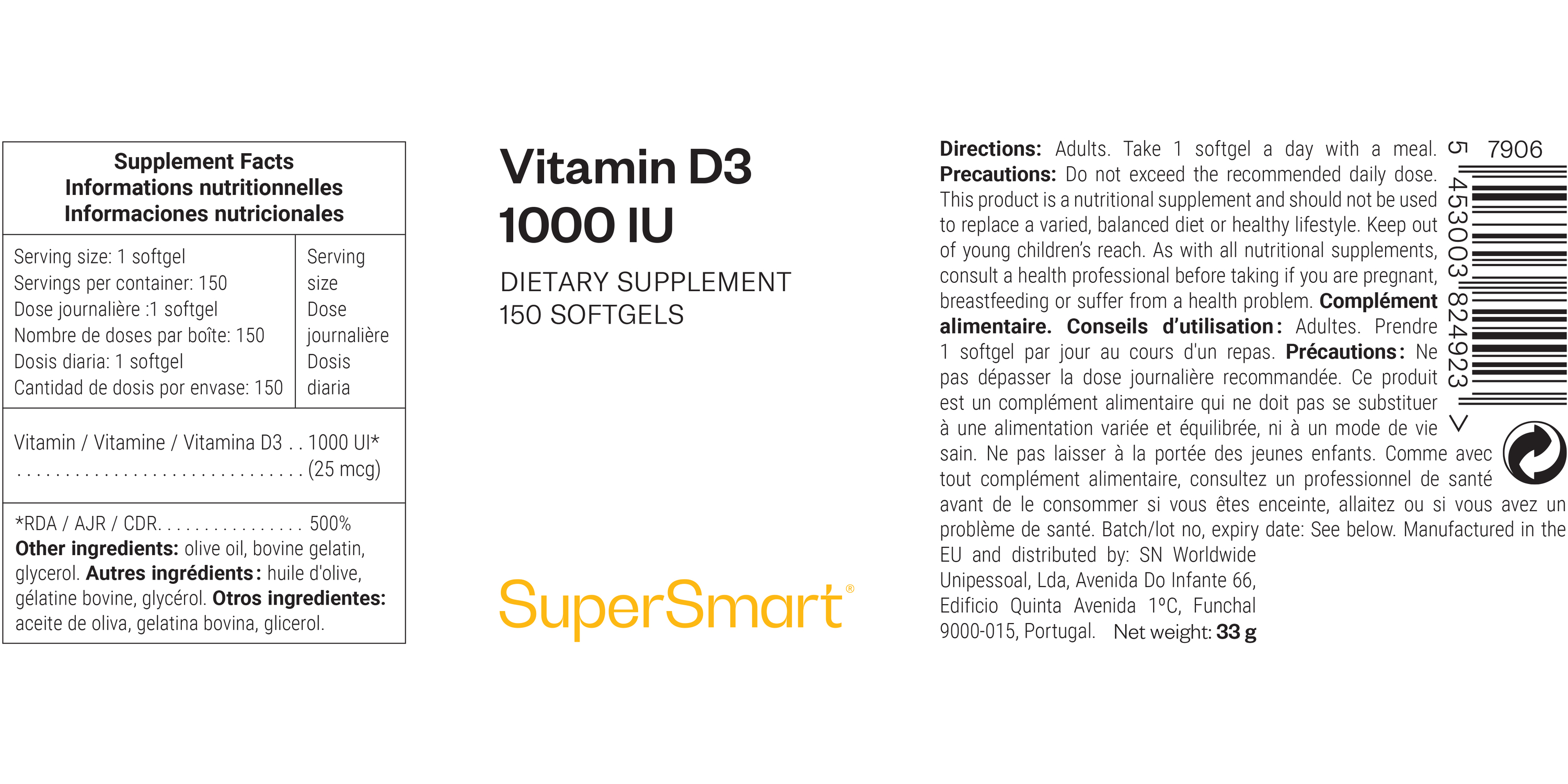 Vitamin D3 Supplement