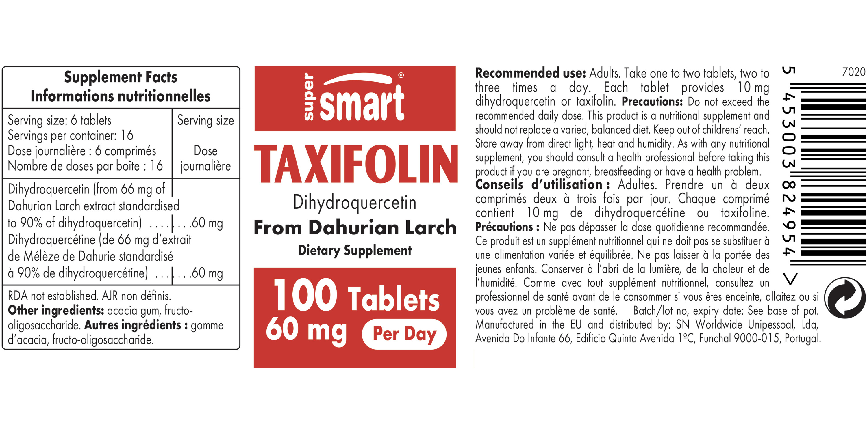 Taxifolin Supplement