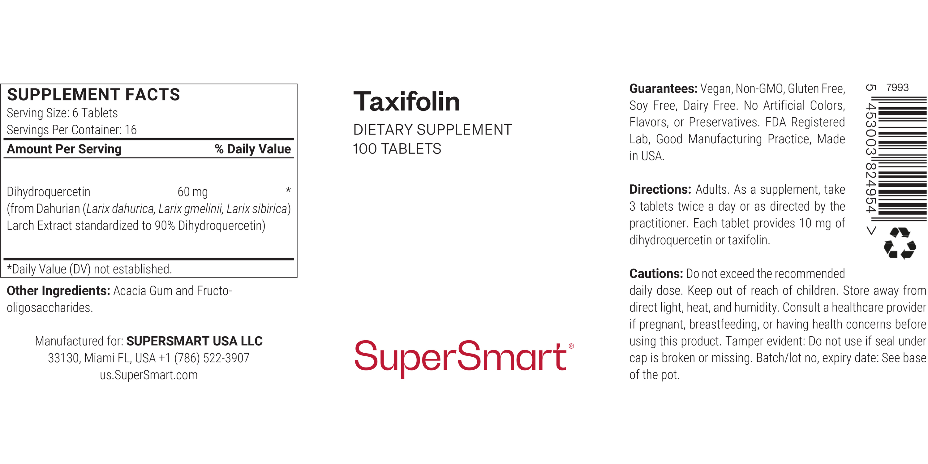 Taxifolin Supplement