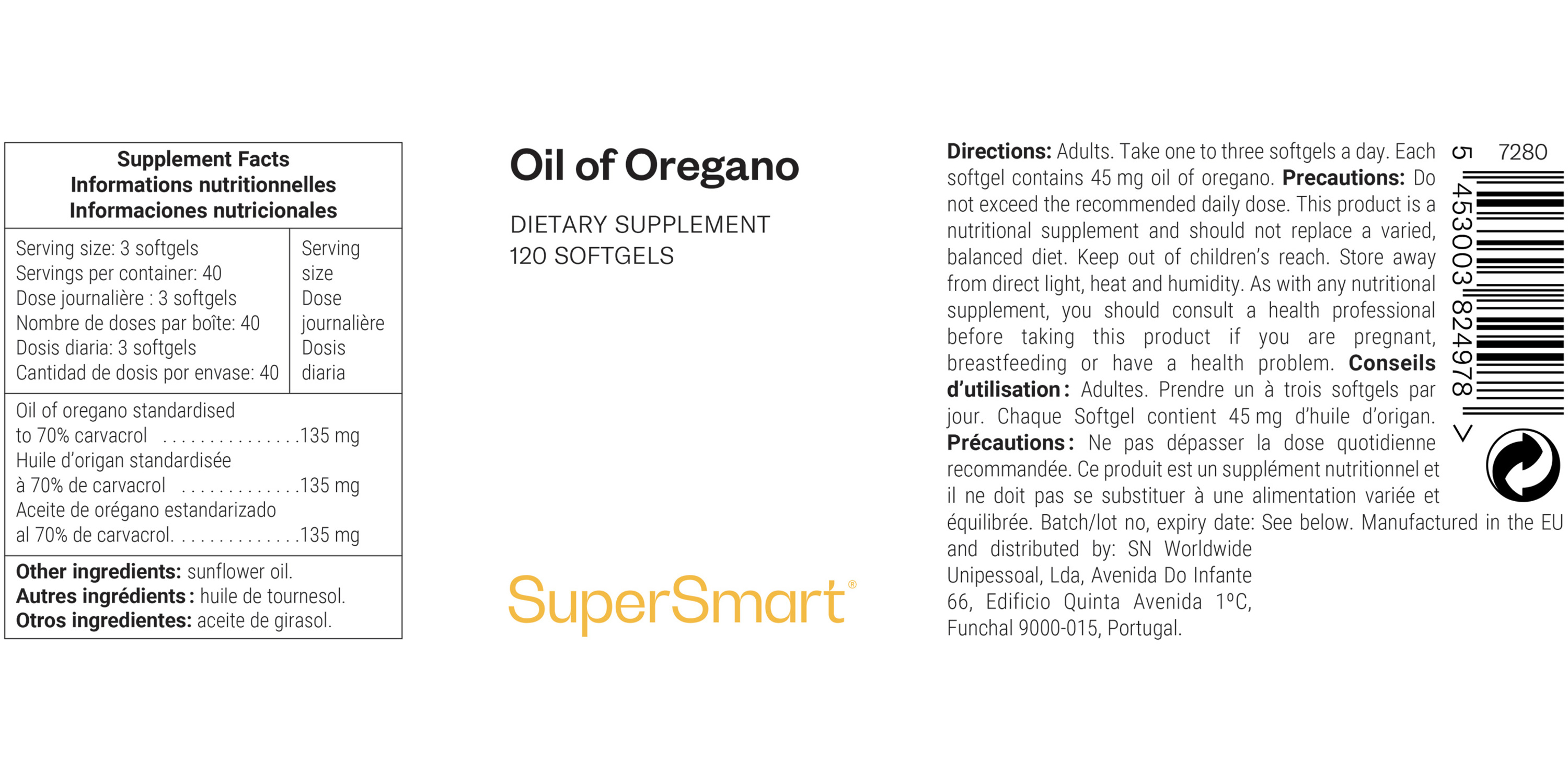 Oil of Oregano Supplement