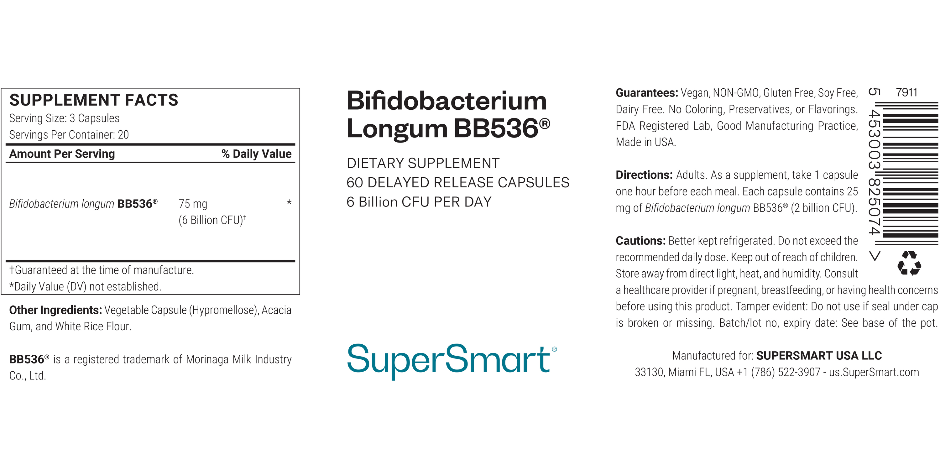 Suplemento Bifidobacterium Longum