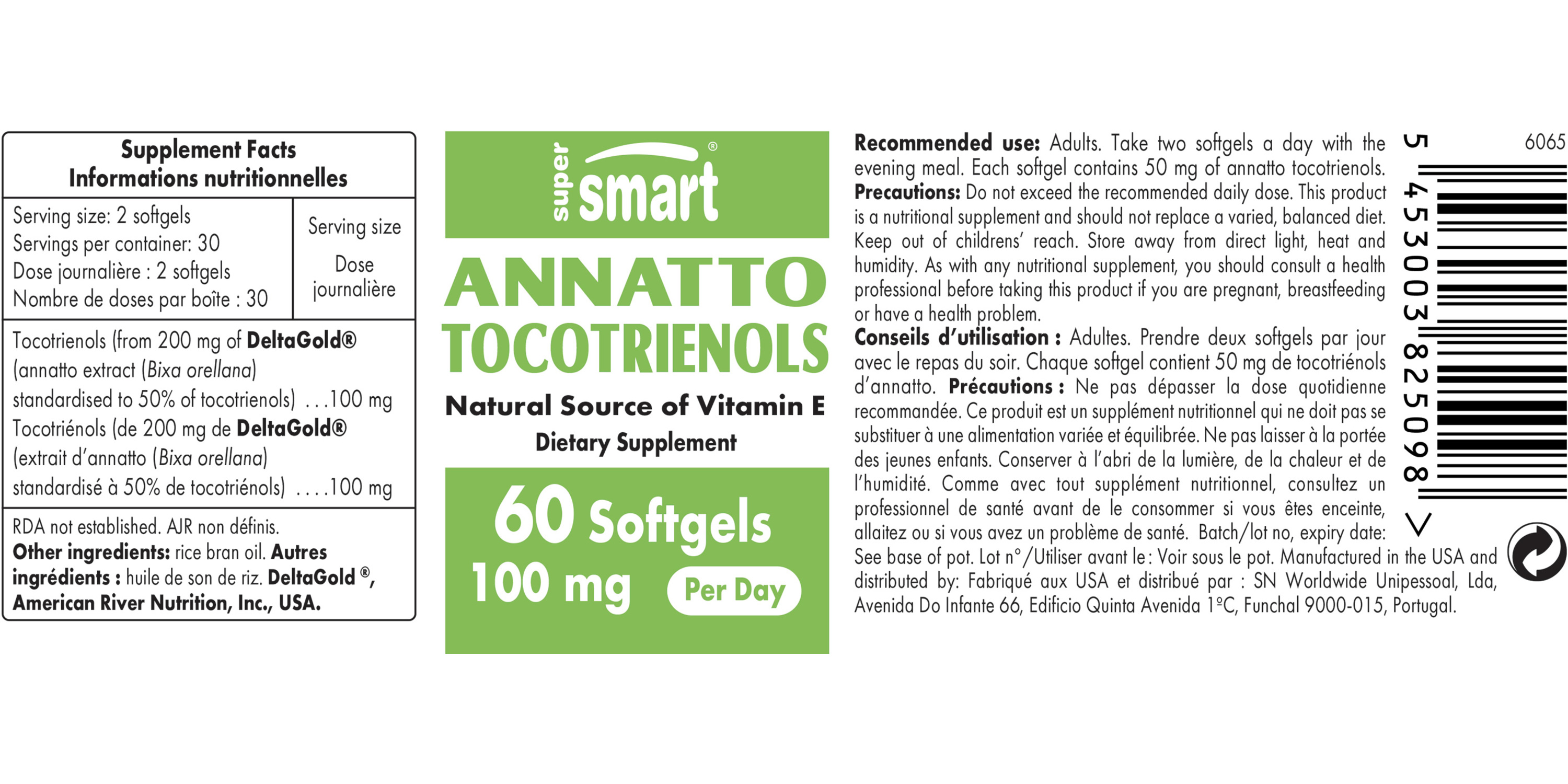 Suplemento Annatto Tocotrienols