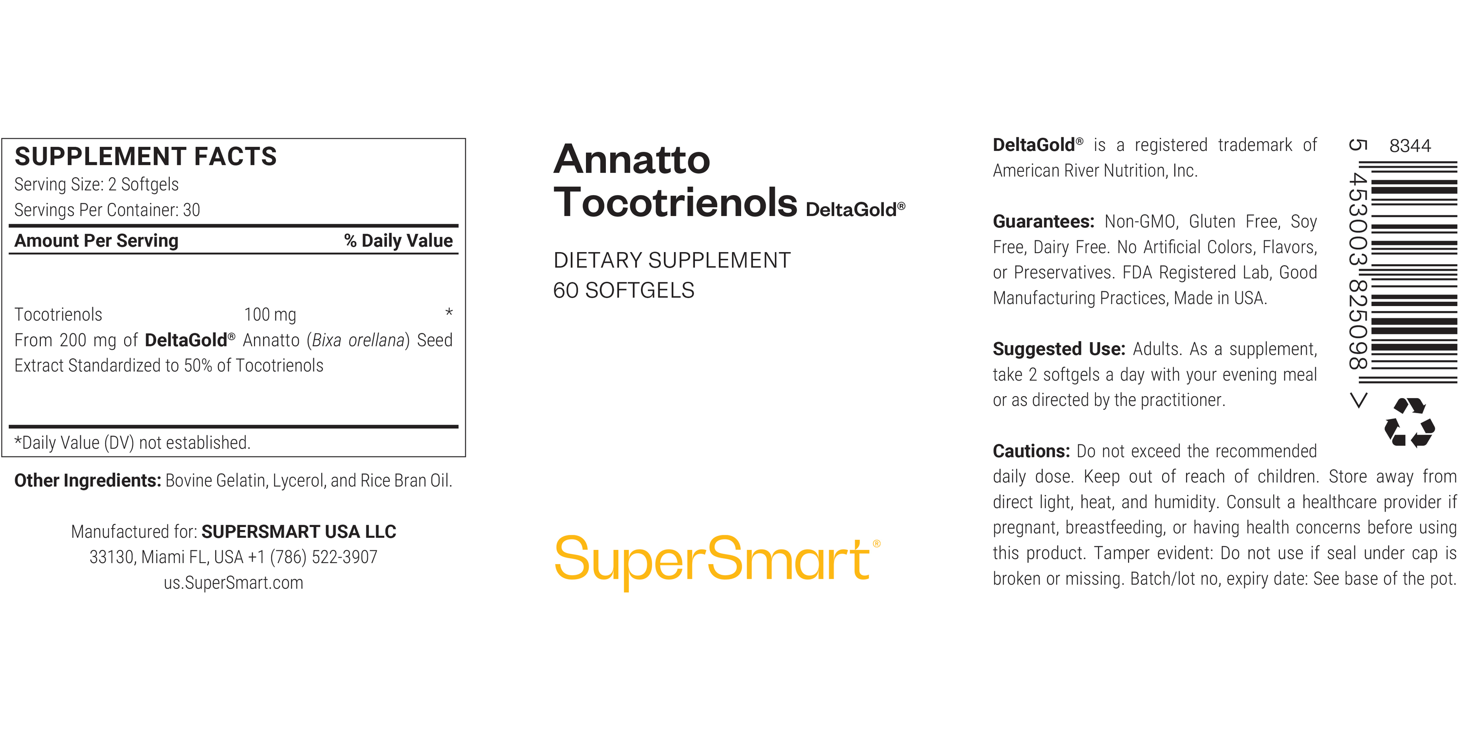 Suplemento Annatto Tocotrienols