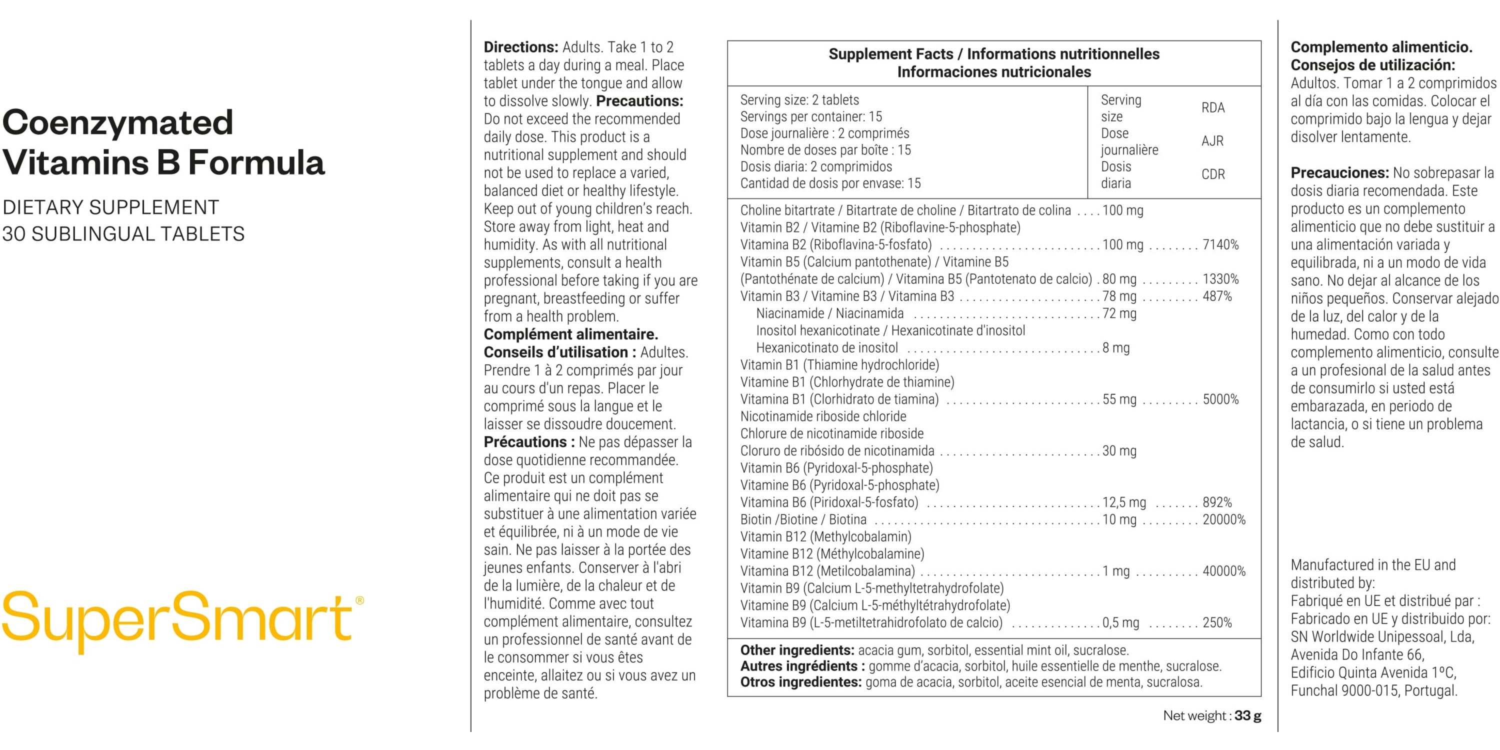 Coenzymated B Formula Supplement