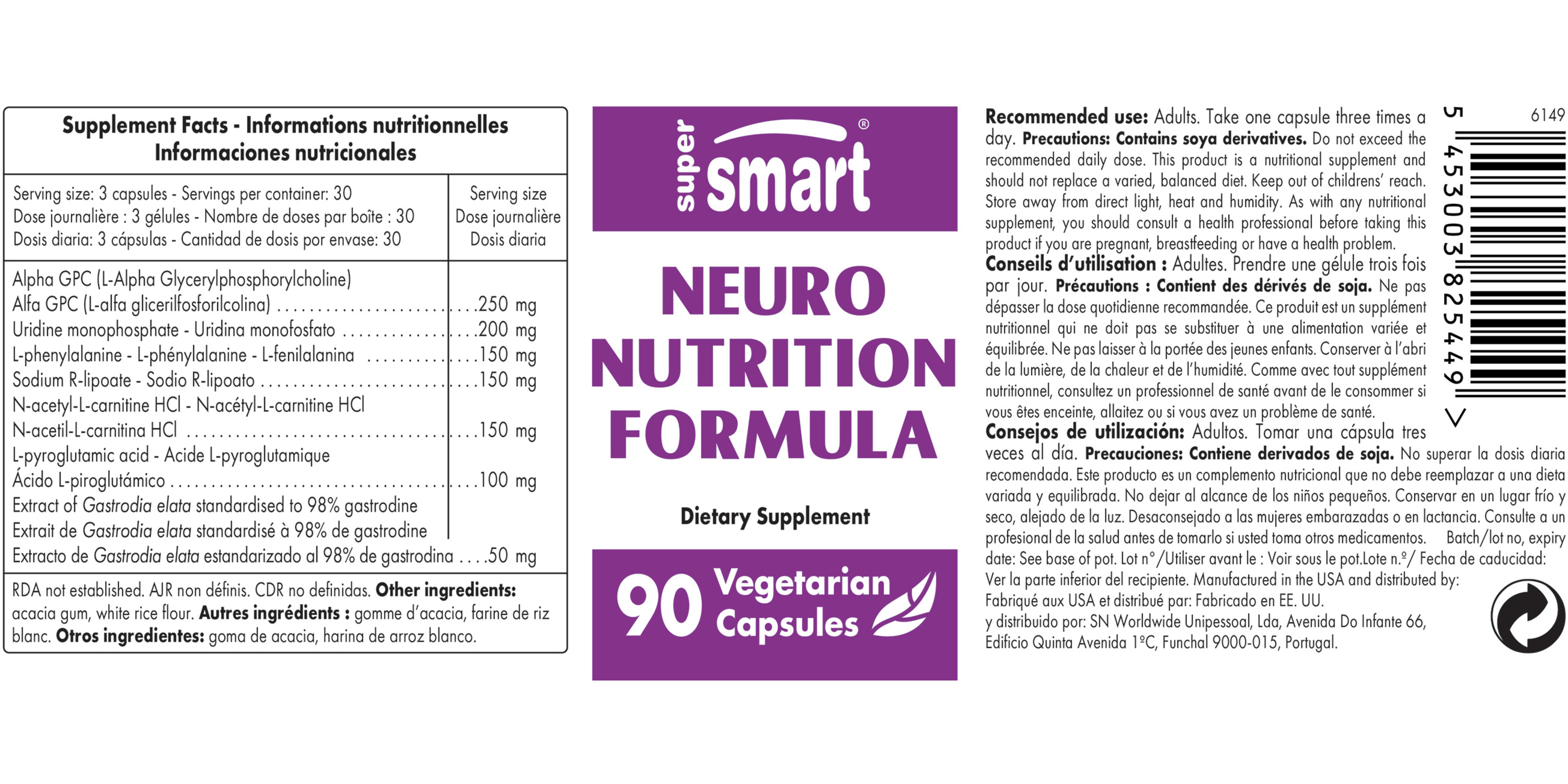 Neuro-Nutrition Formula Supplement