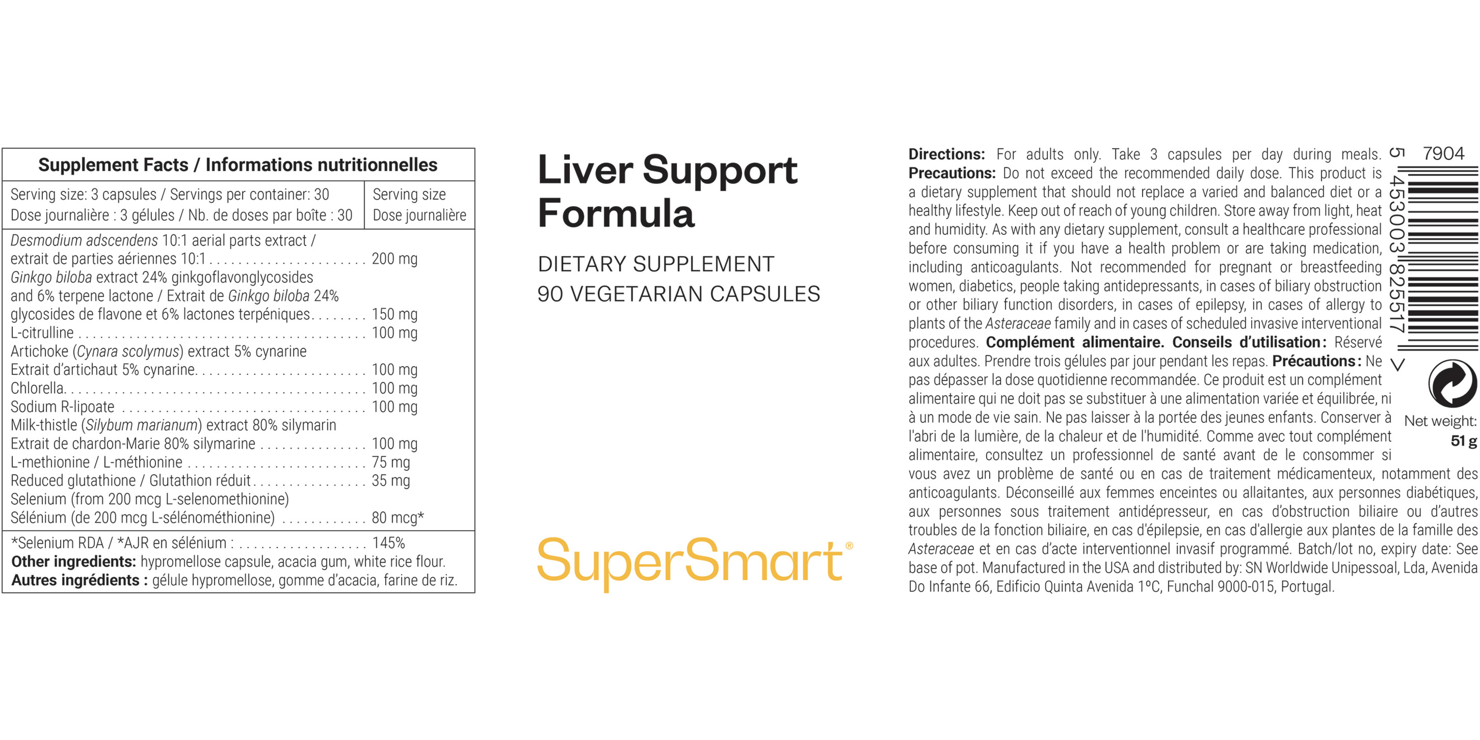 Liver Support Formula Supplement