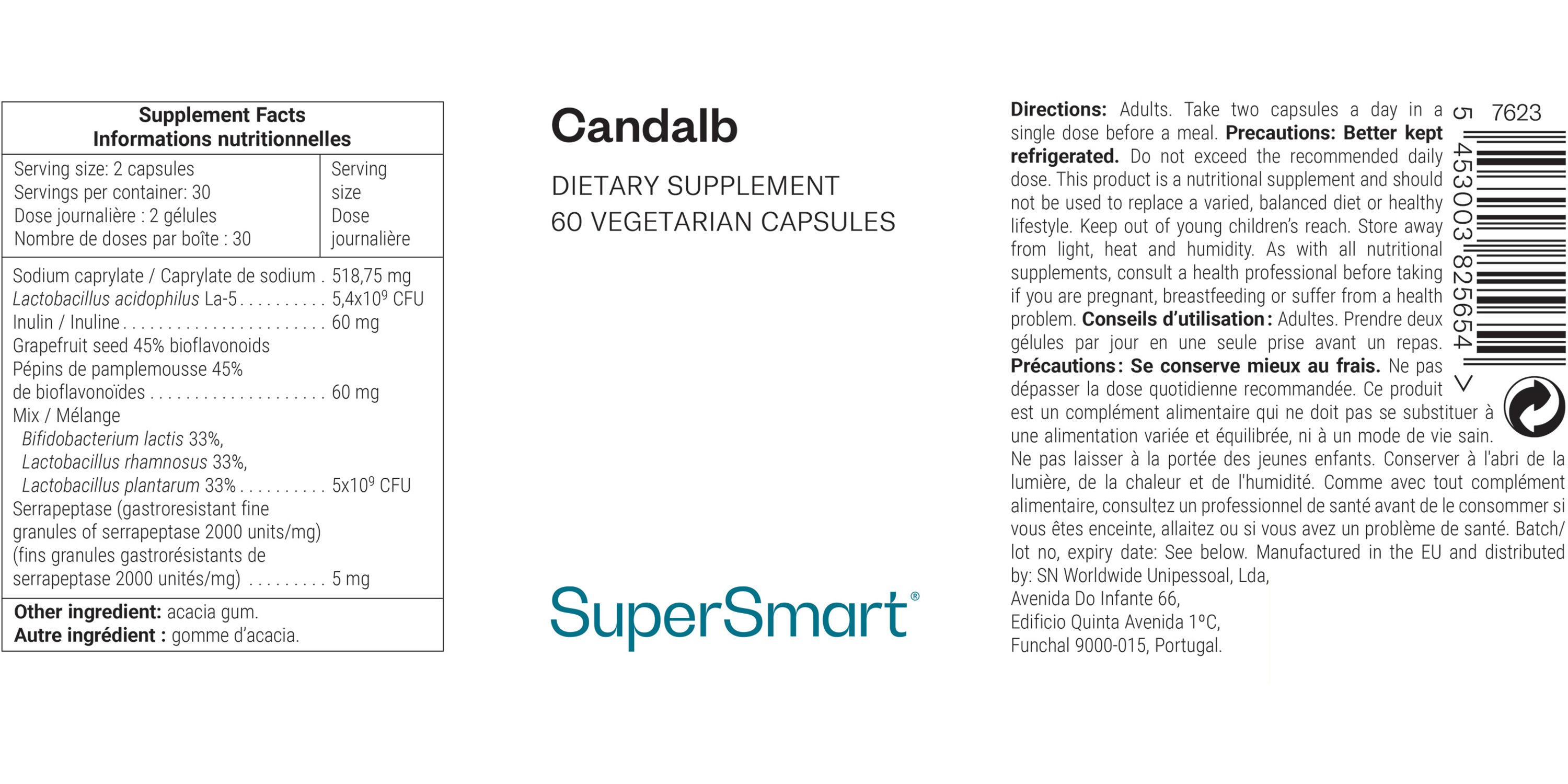 Complément alimentaire Candalb