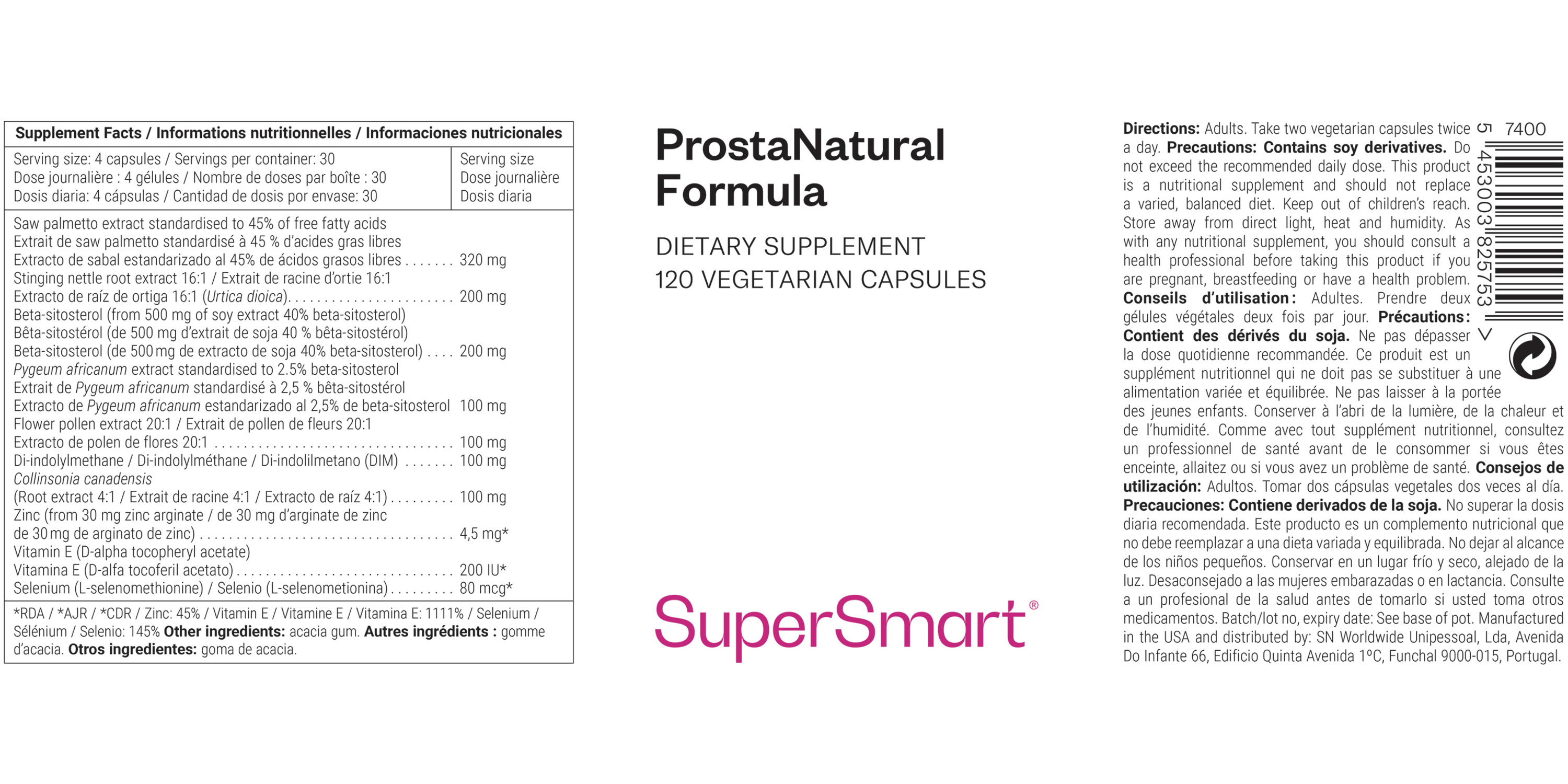 ProstaNatural Formula Supplement