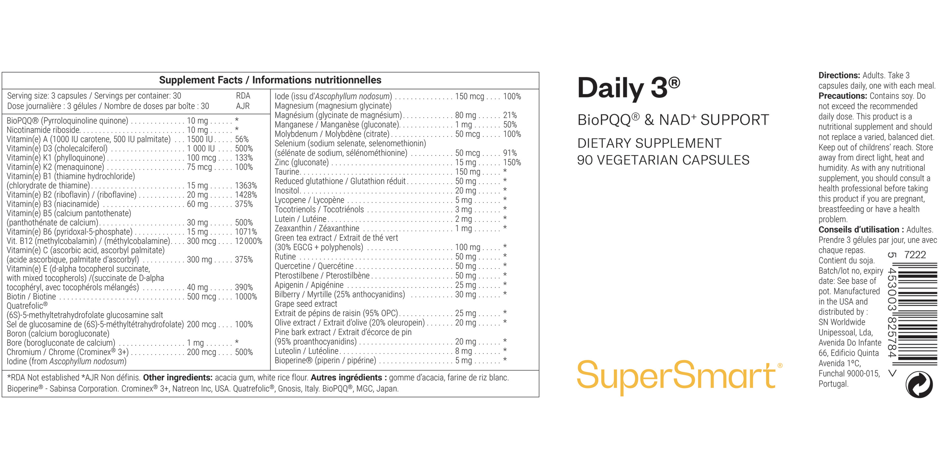 Daily 3® Supplément Multivitaminé