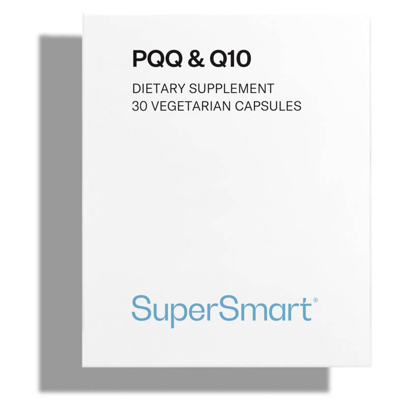 PQQ & Q10 - SuperSmart |�High Absorption PQQ CoQ10 Supplement | Non-GMO & Gluten Free - 30 Vegetarian Capsules