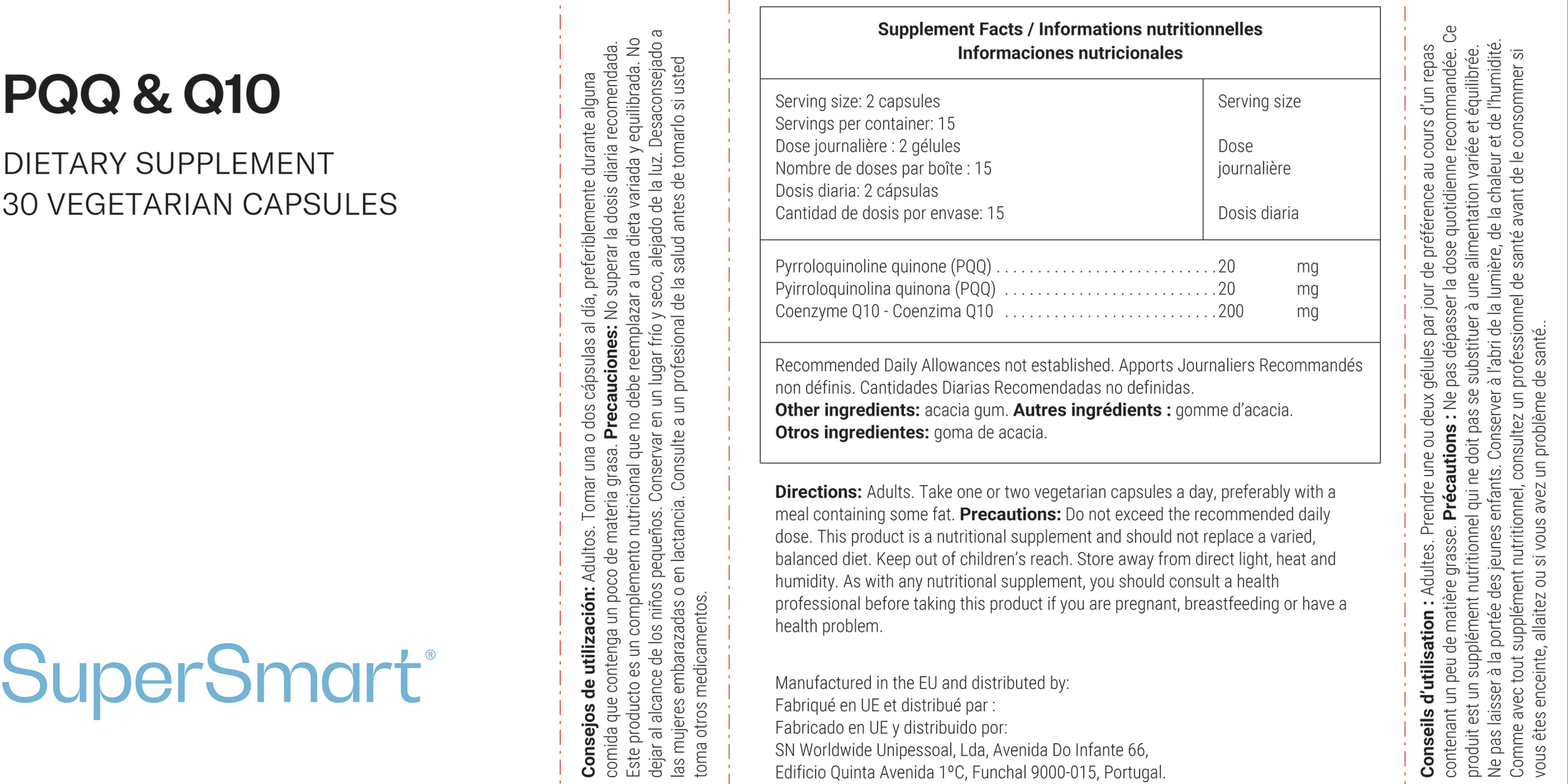 PQQ & Q10 Supplement