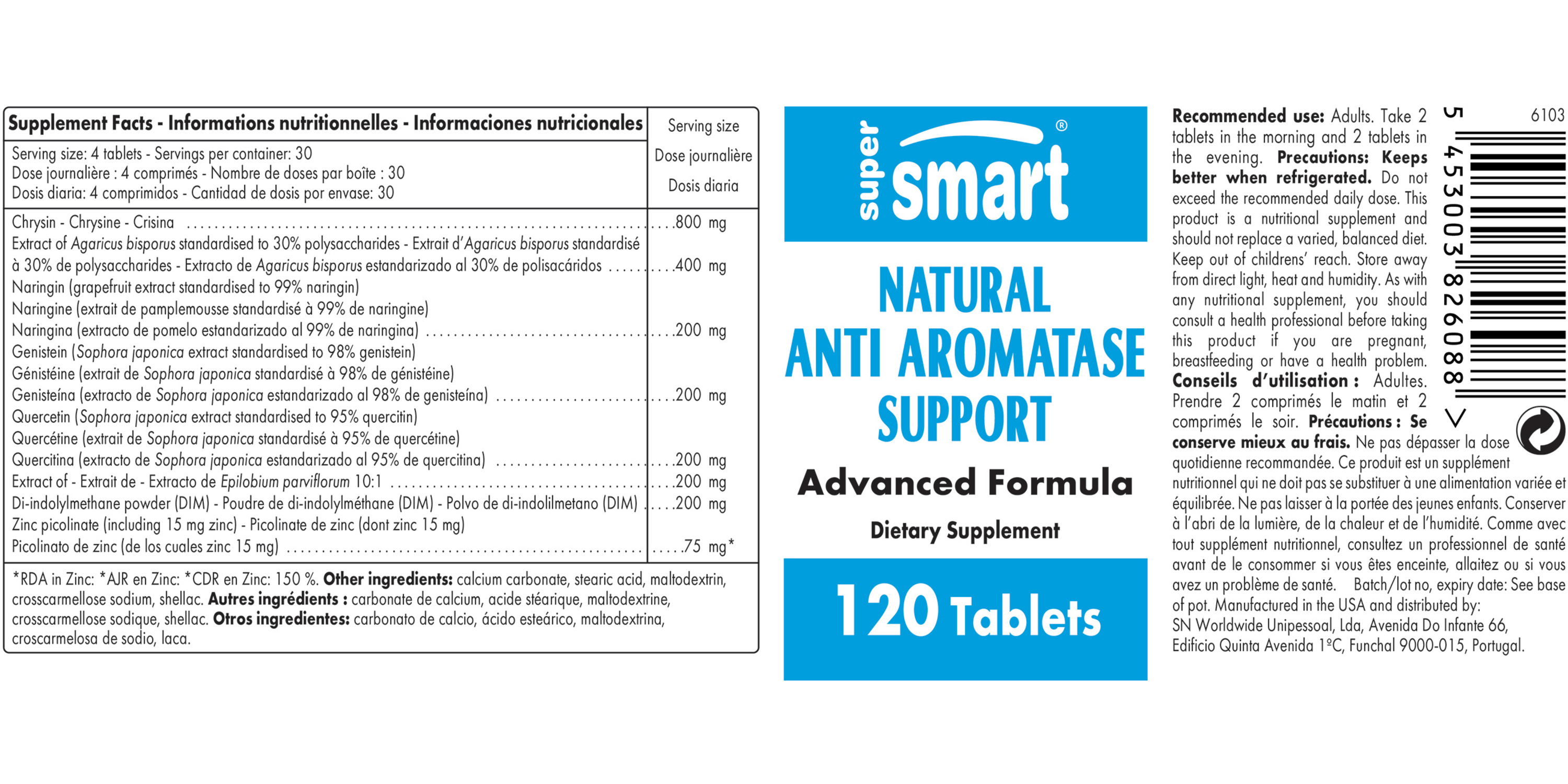 Natural Anti Aromatase Support Supplement