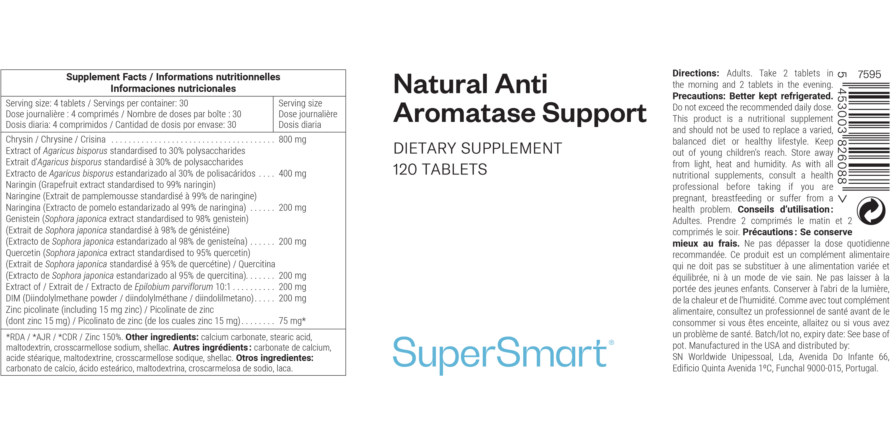 Natural Anti Aromatase Support Supplement