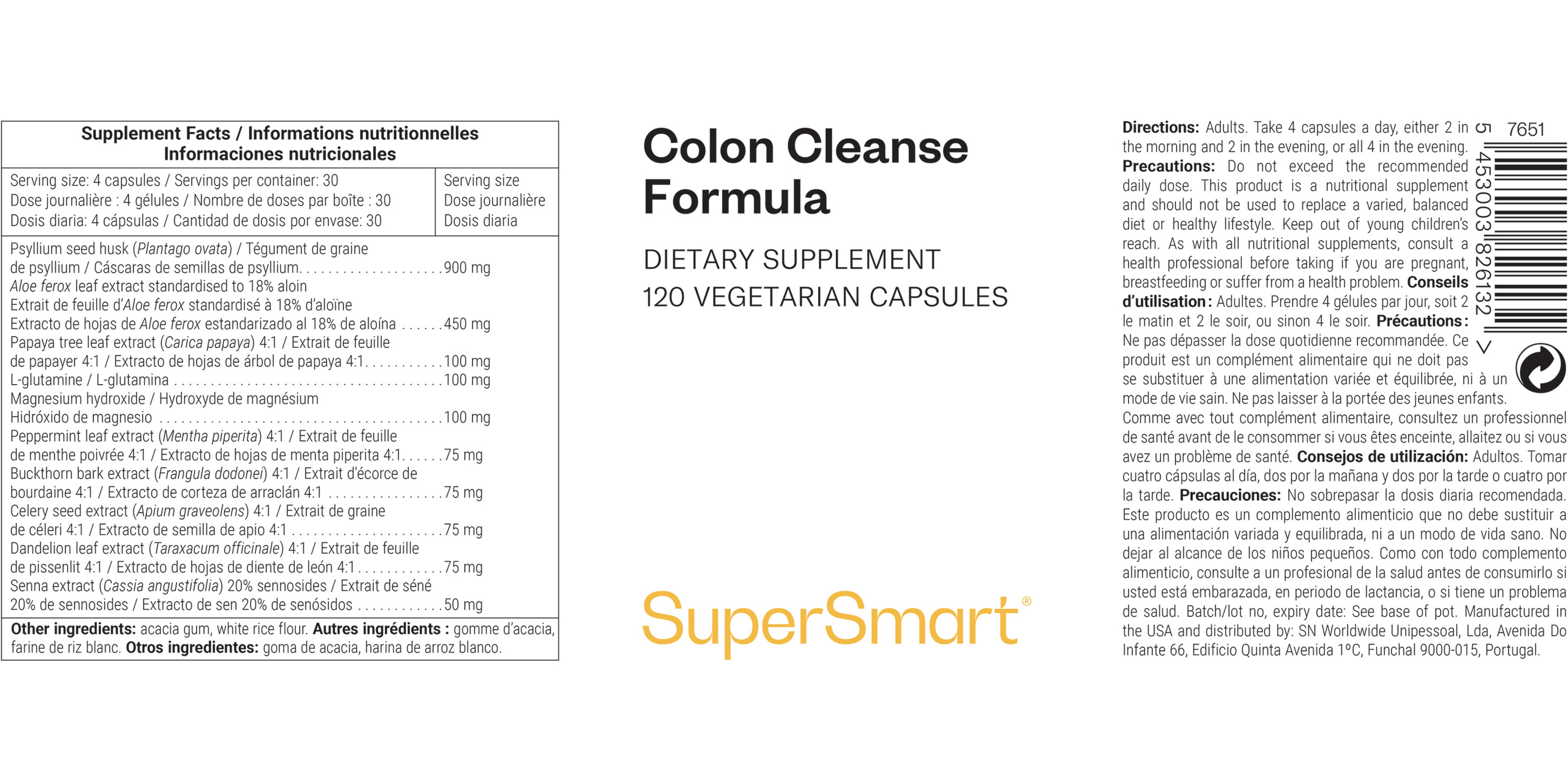 Colon Cleanse Formula Supplement