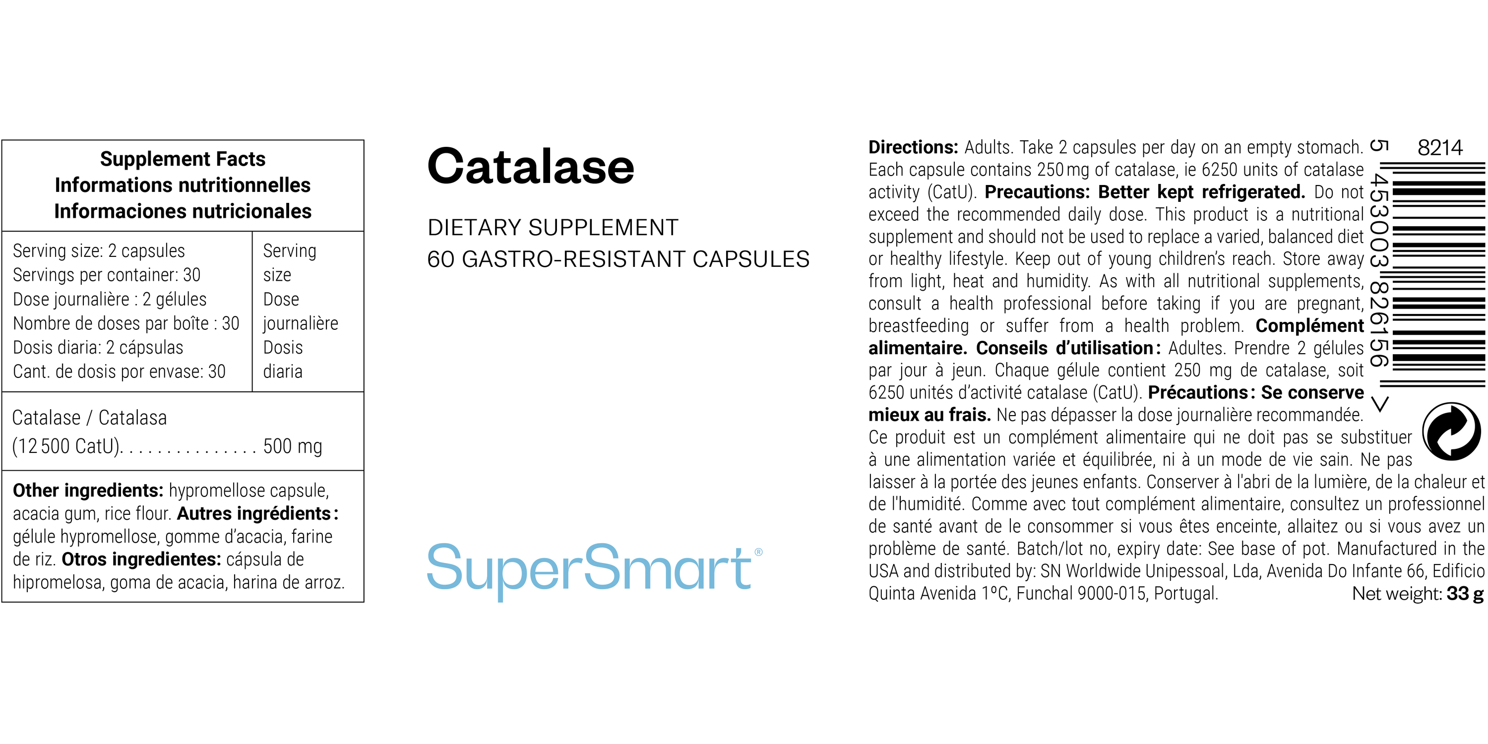 Catalase 12,500 Supplement 