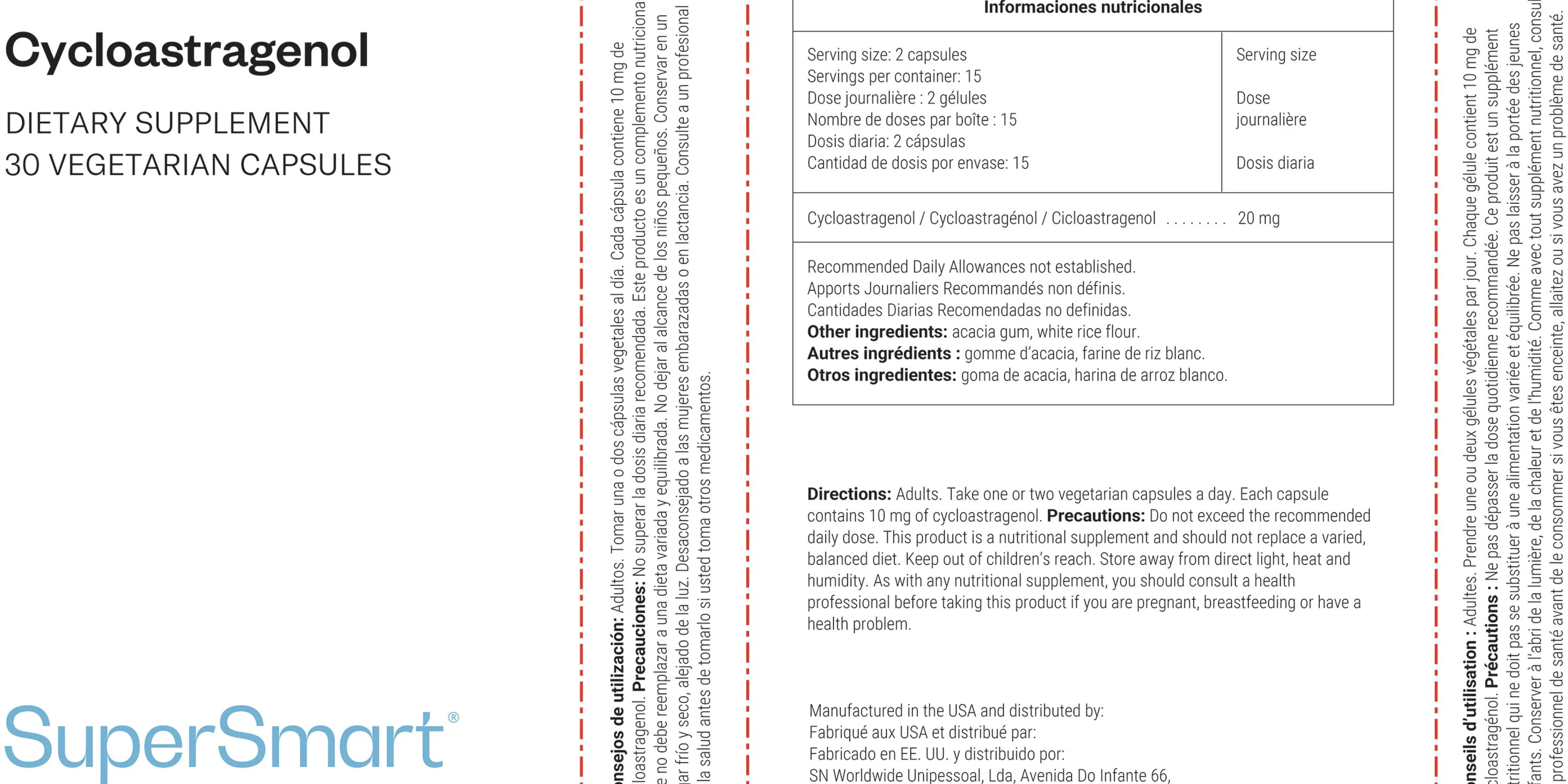 Cycloastragenol Supplement